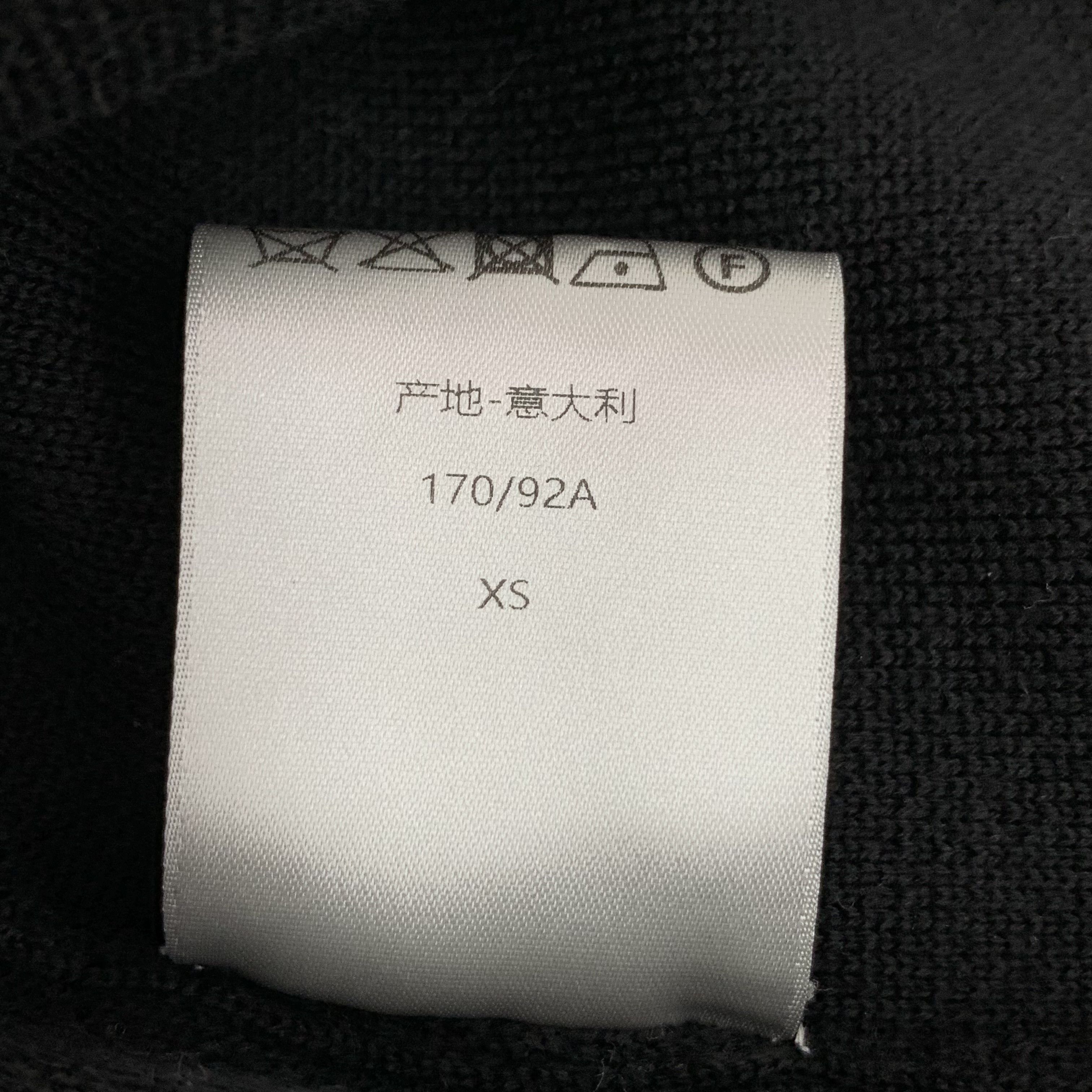 Dior Dior Logo Intarsia Mohair Hoodie Black (XS) Size US XS / EU 42 / 0 - 8 Thumbnail