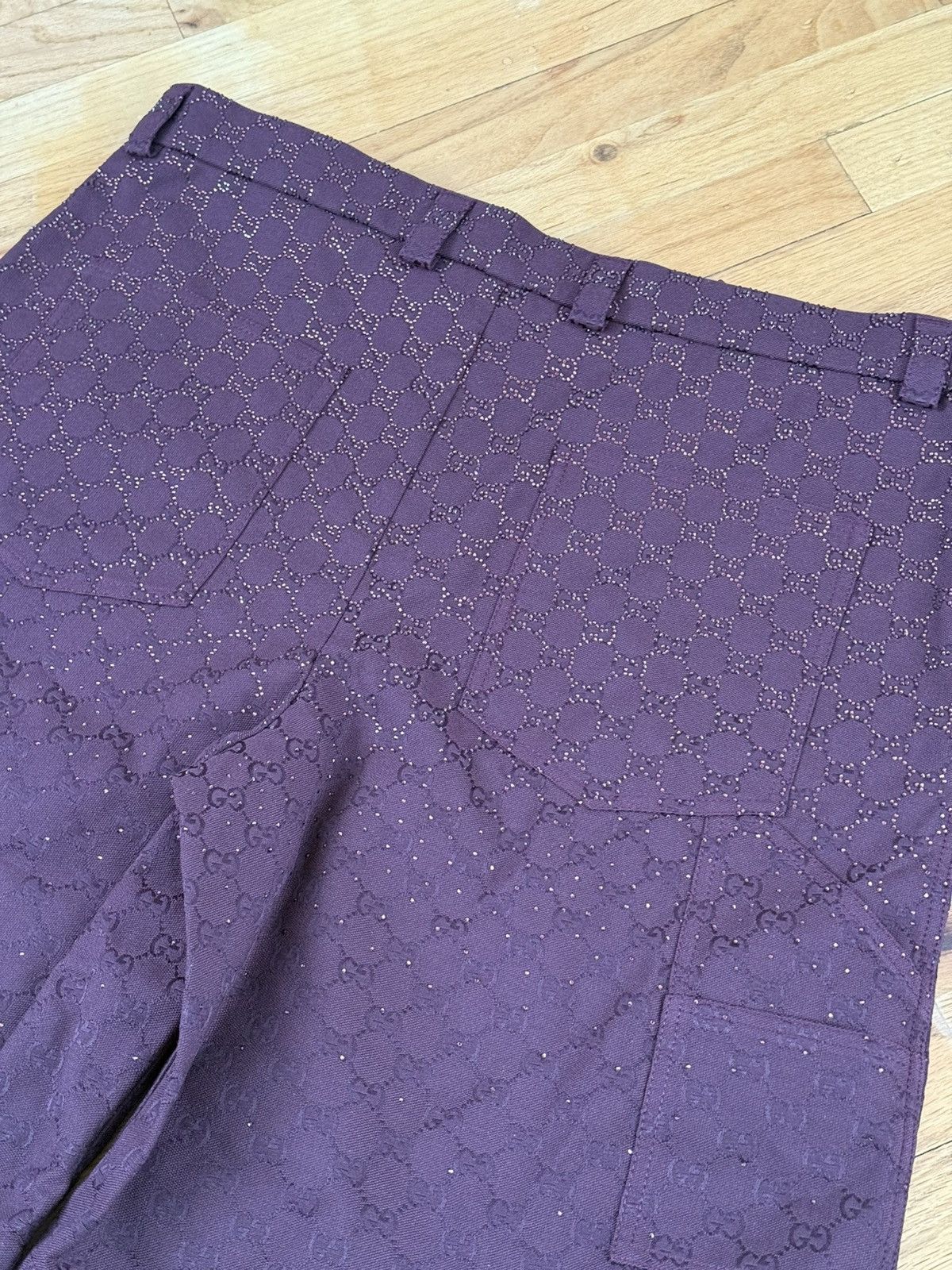 Gucci Gucci GG Canvas Shorts with Crystals Size US 40 / EU 56 - 7 Thumbnail