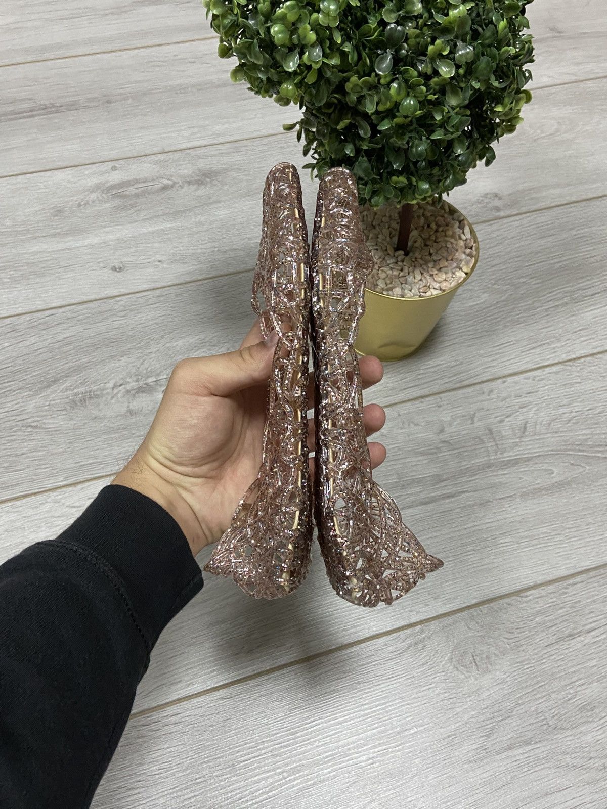 Melissa × Vivienne Westwood Vivienne Westwood x Melissa RARE web ballet flats Braided Size US 10 / IT 40 - 11 Thumbnail