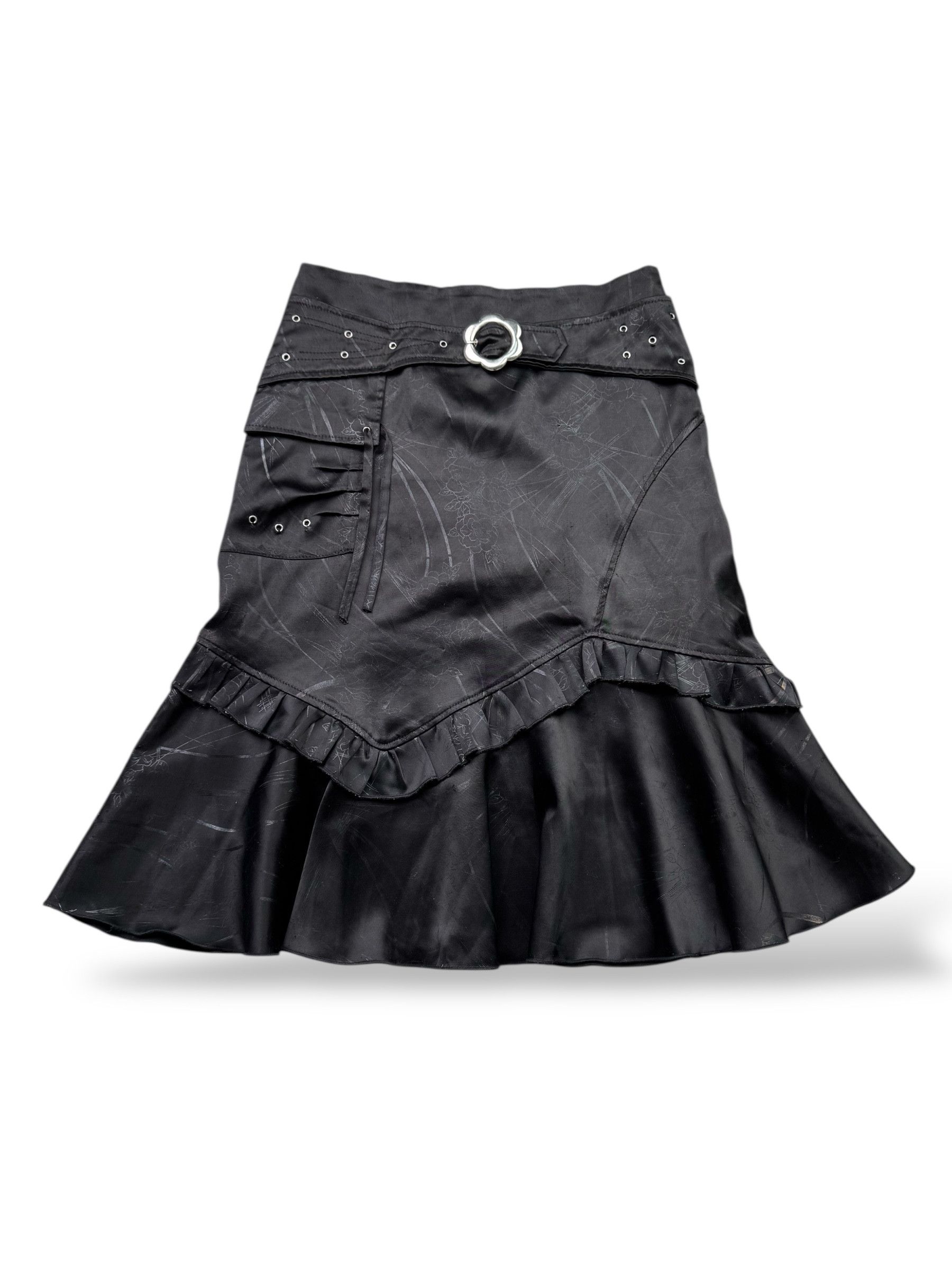 Vintage Flare Skirt With Belt W256