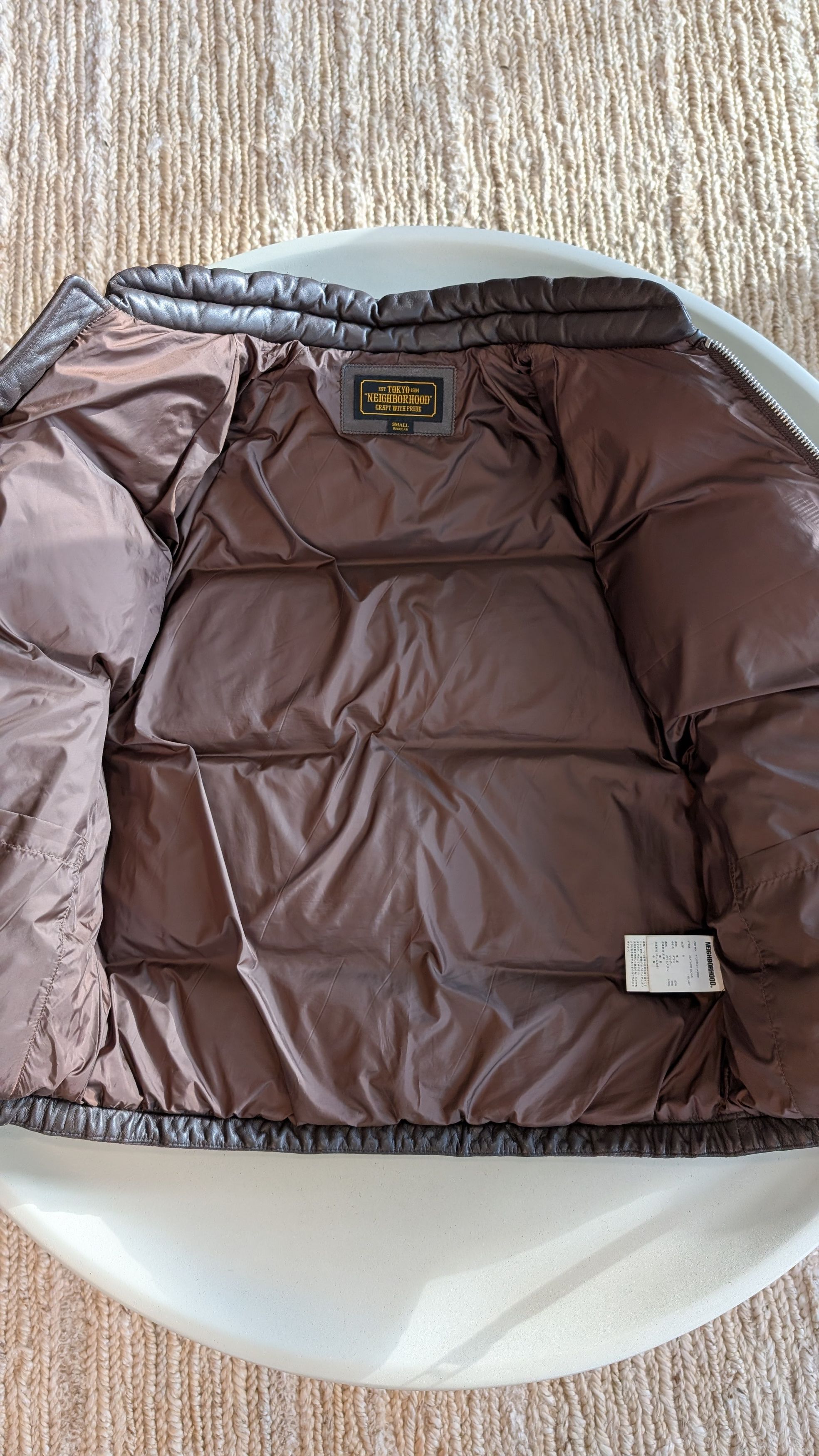 Neighborhood Neighborhood Japan Leather Down Jacket 2017AW Size US S / EU 44-46 / 1 - 4 Thumbnail