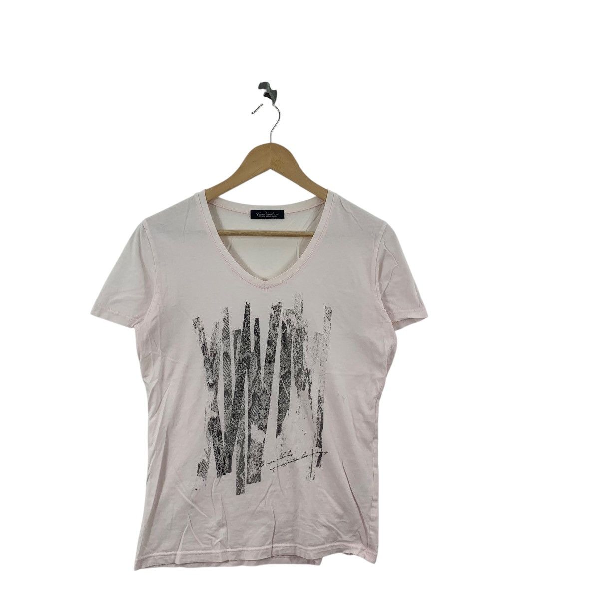 Tornado Mart TORNADO MART JAPAN Designer Punk Python Striped Pink Tee Size S / US 4 / IT 40 - 4 Thumbnail
