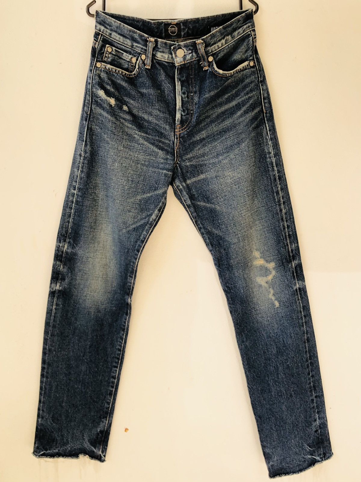 Edwin Vintage Edwin Rachel Distressed Selvedge Denim Jeans Size US 28 / EU 44 - 1 Thumbnail