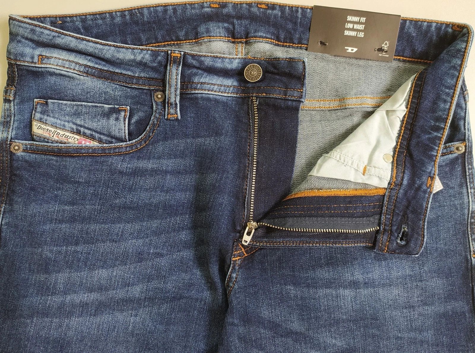 Diesel Diesel 1979 SLEENKER-R L.32 MENS JEANS T/9745 Size US 32 / EU 48 - 5 Thumbnail