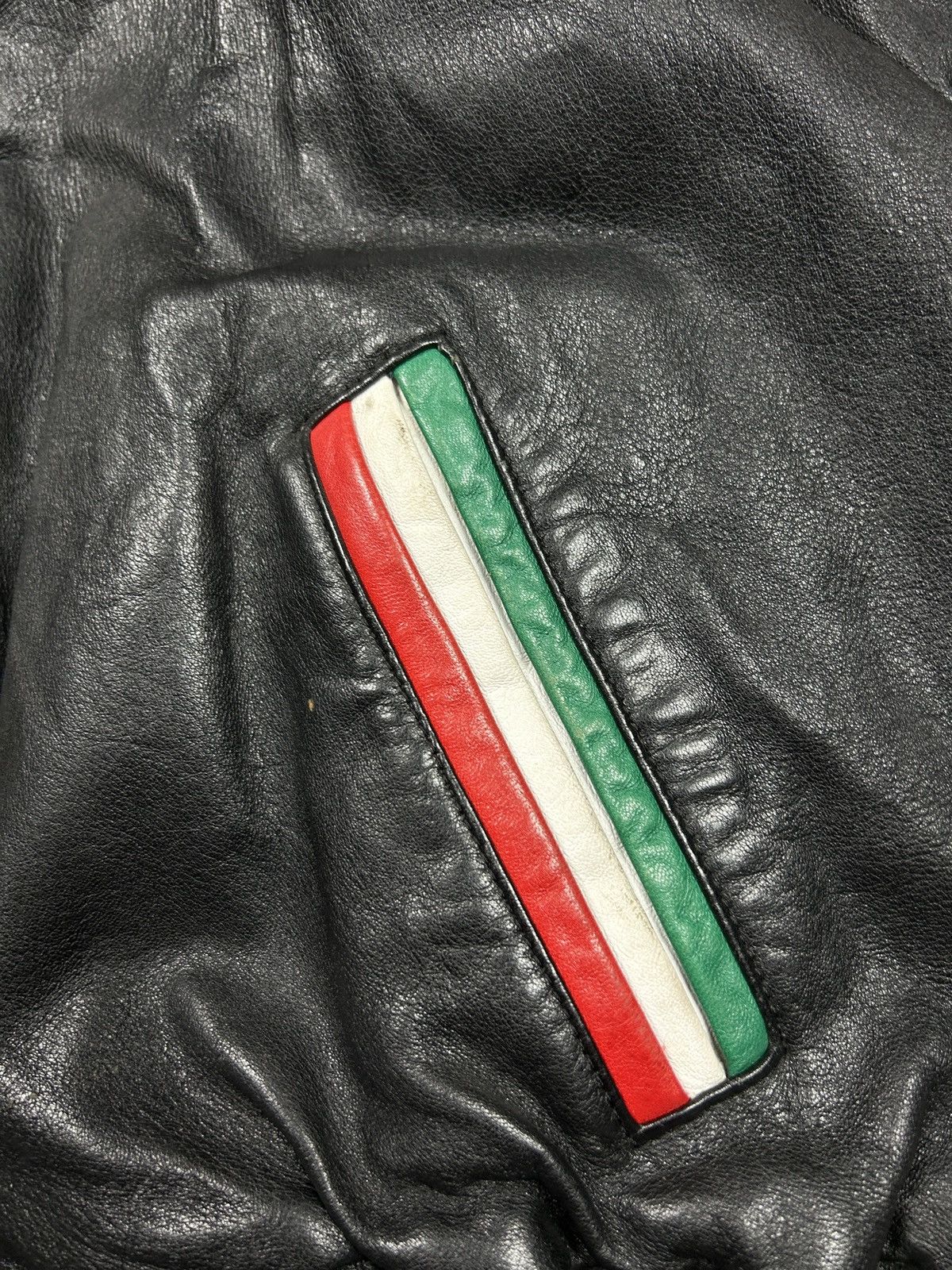 Mexicana × Vintage 1996 Mexico World Cup Usa Leather Jacket Size US L / EU 52-54 / 3 - 19 Thumbnail