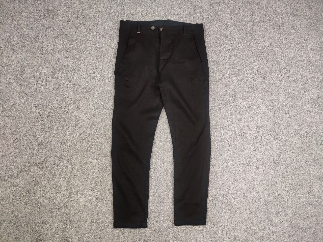 Designer Transit Par Such design Black Cotton Wool Ankle Pants Size 26" / US 2 / IT 38 - 5 Thumbnail