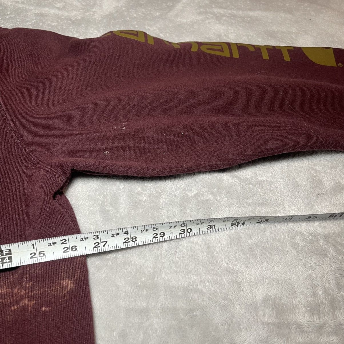 Carhartt Carhartt K288 PRT Loose Fit Hoodie Mens XL Burgundy Y2K Size US XL / EU 56 / 4 - 7 Thumbnail