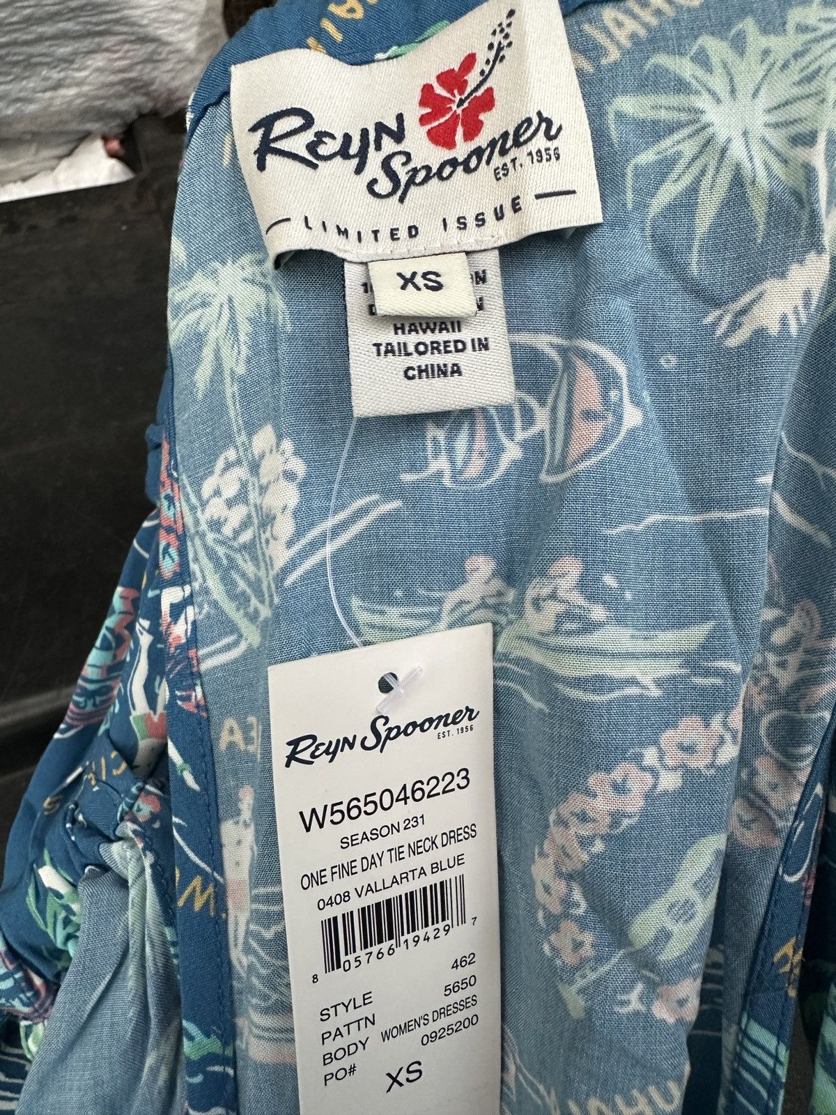 Reyn Spooner New Reyn Spooner One Fine day Tie Neck Women's XS Blue Size XS / US 0-2 / IT 36-38 - 4 Thumbnail