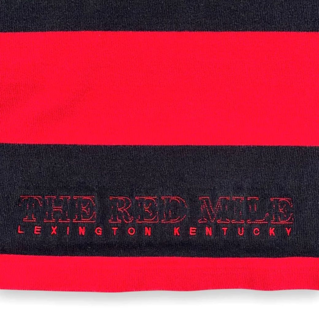 Vintage VINTAGE Red Mile Rugby Polo Shirt Sport-Tek Shirt Adult SMALL Red Black Striped Category: Polo--) Size US S / EU 44-46 / 1 - 6 Thumbnail