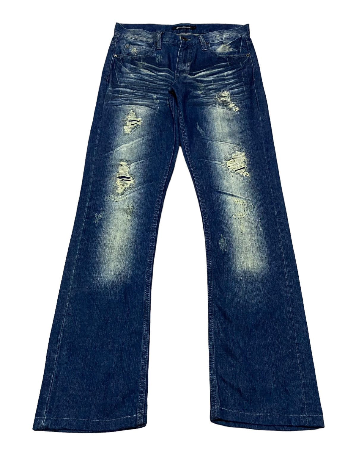 Vintage Japanese Brand Root Three Flared Jeans 2000s