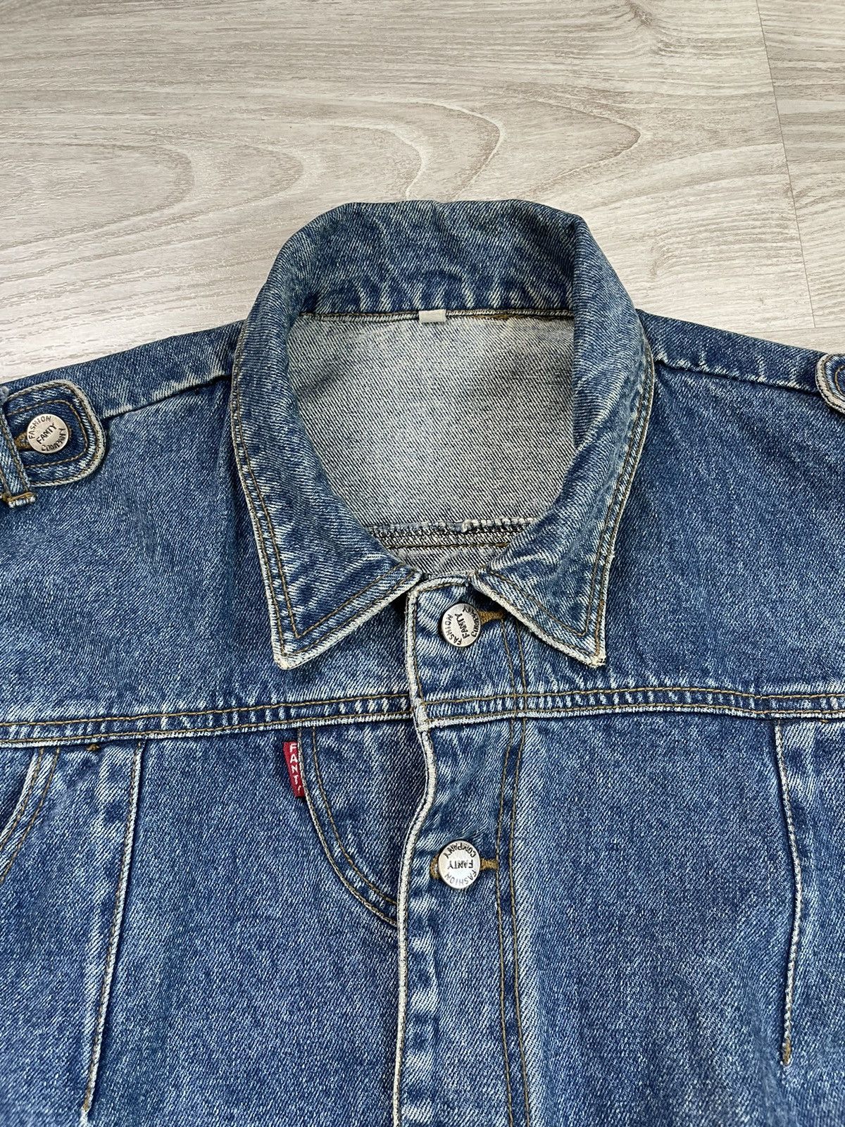 Japanese Brand × Vintage CRAZY vintage avant garde reconstructed denim jacket Size US L / EU 52-54 / 3 - 5 Thumbnail