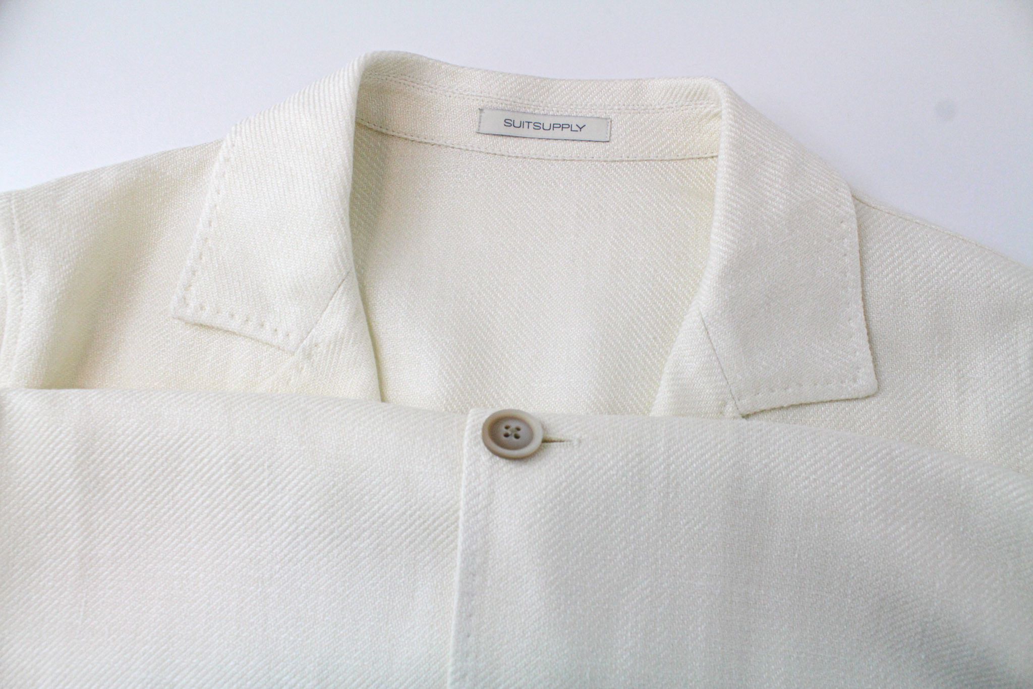 Suitsupply GREENWICH UK36R Off-White Linen Silk Cotton 72051 Size 36R - 3 Thumbnail