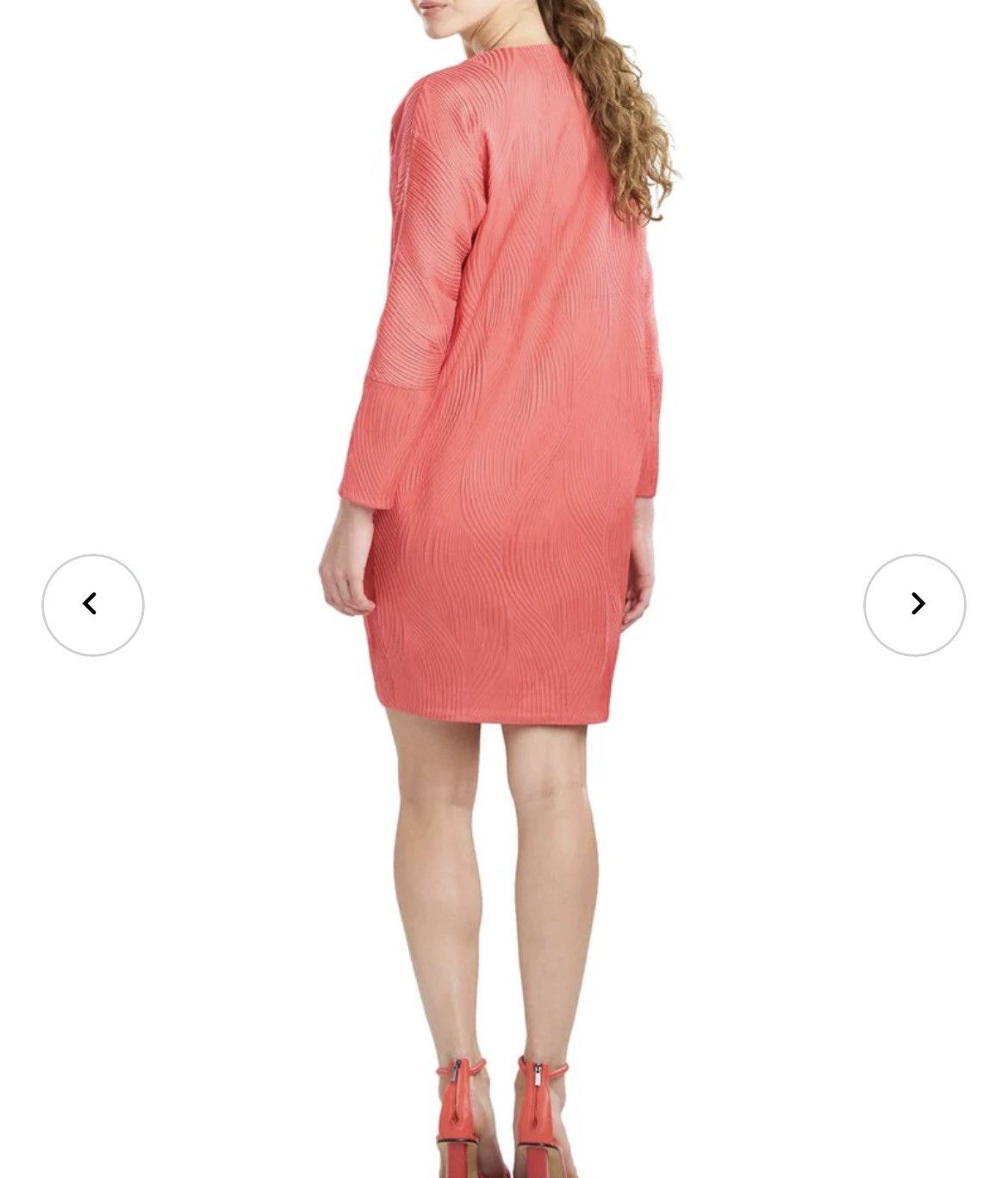 Other Natori Scroll Jacquard Dress WITH POCKETS Coral Size XL / US 12-14 / IT 48-50 - 11 Thumbnail