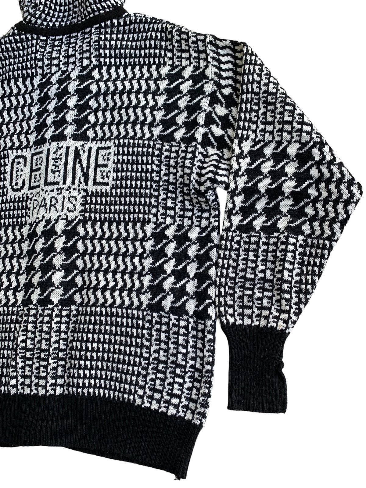 Celine Celine Paris Logo Knitted Hoodie Size S / US 4 / IT 40 - 12 Thumbnail