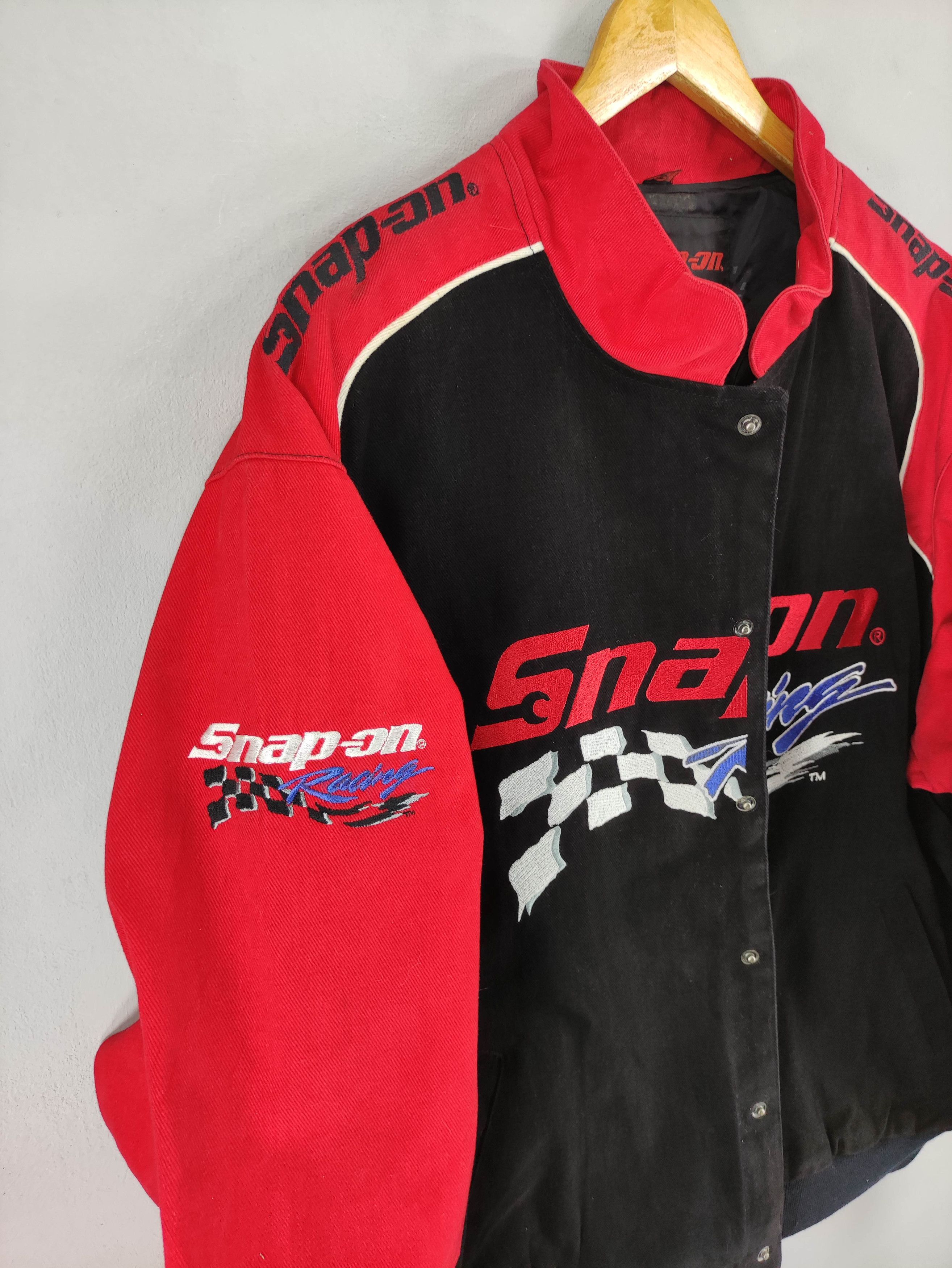 Vintage Vintage Snap On Varsity Jacket Snap Button Size US XL / EU 56 / 4 - 4 Thumbnail