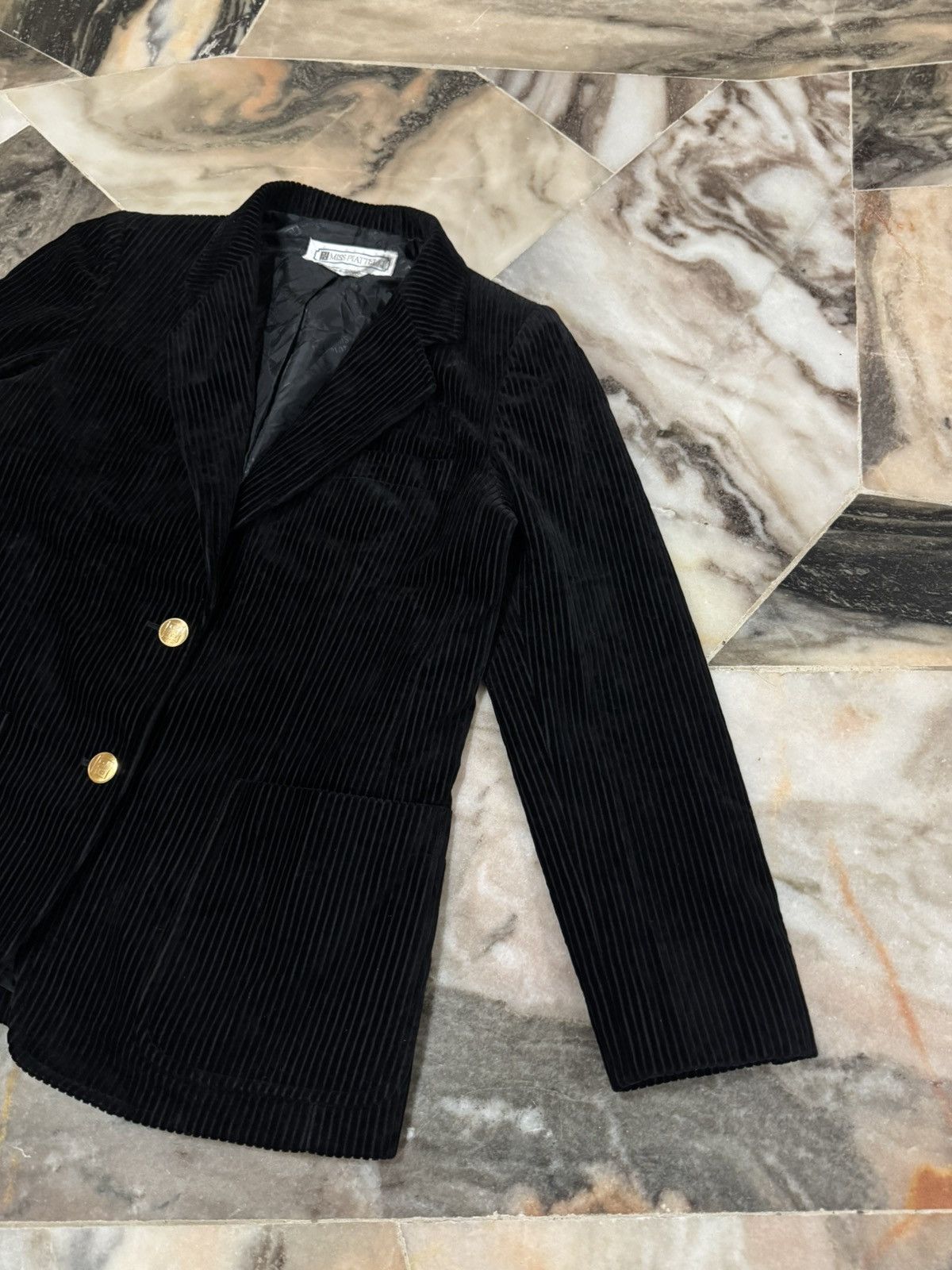 Piattelli Miss Piattelli Corduroy Velvet Blazer Jacket Size S / US 4 / IT 40 - 6 Thumbnail
