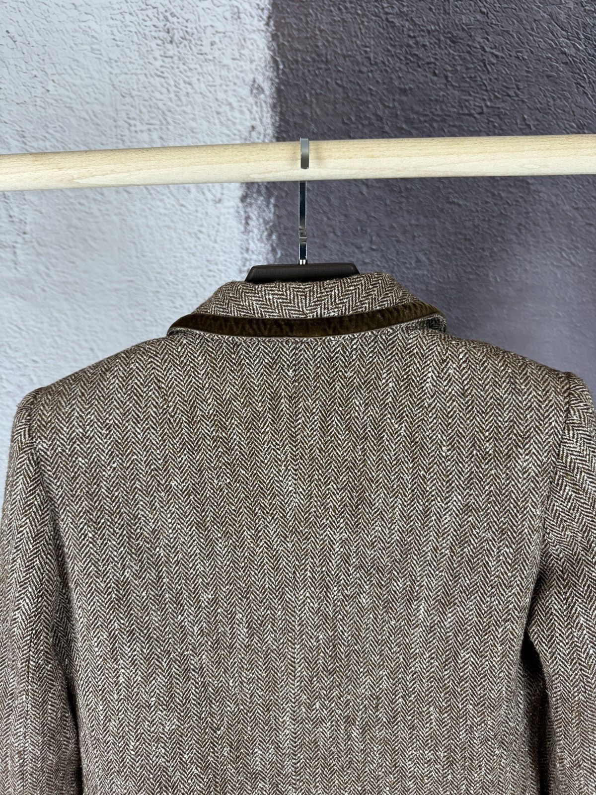 Blumarine Blugirl Blumarine herringbone tweed double-breasted blazer Size M / US 6-8 / IT 42-44 - 10 Thumbnail