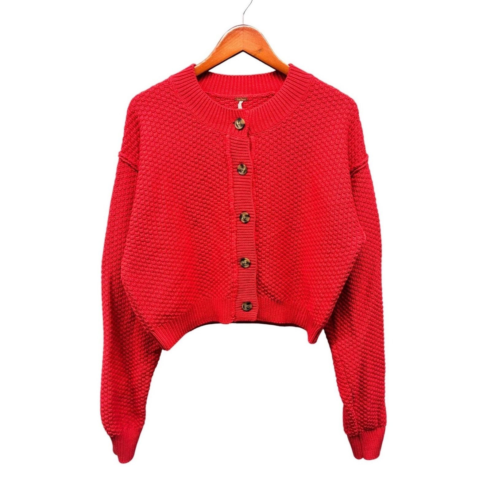 Free People Free People Textured Knit Cropped Cardigan Sweater Women's S Size S / US 4 / IT 40 - 15 Thumbnail