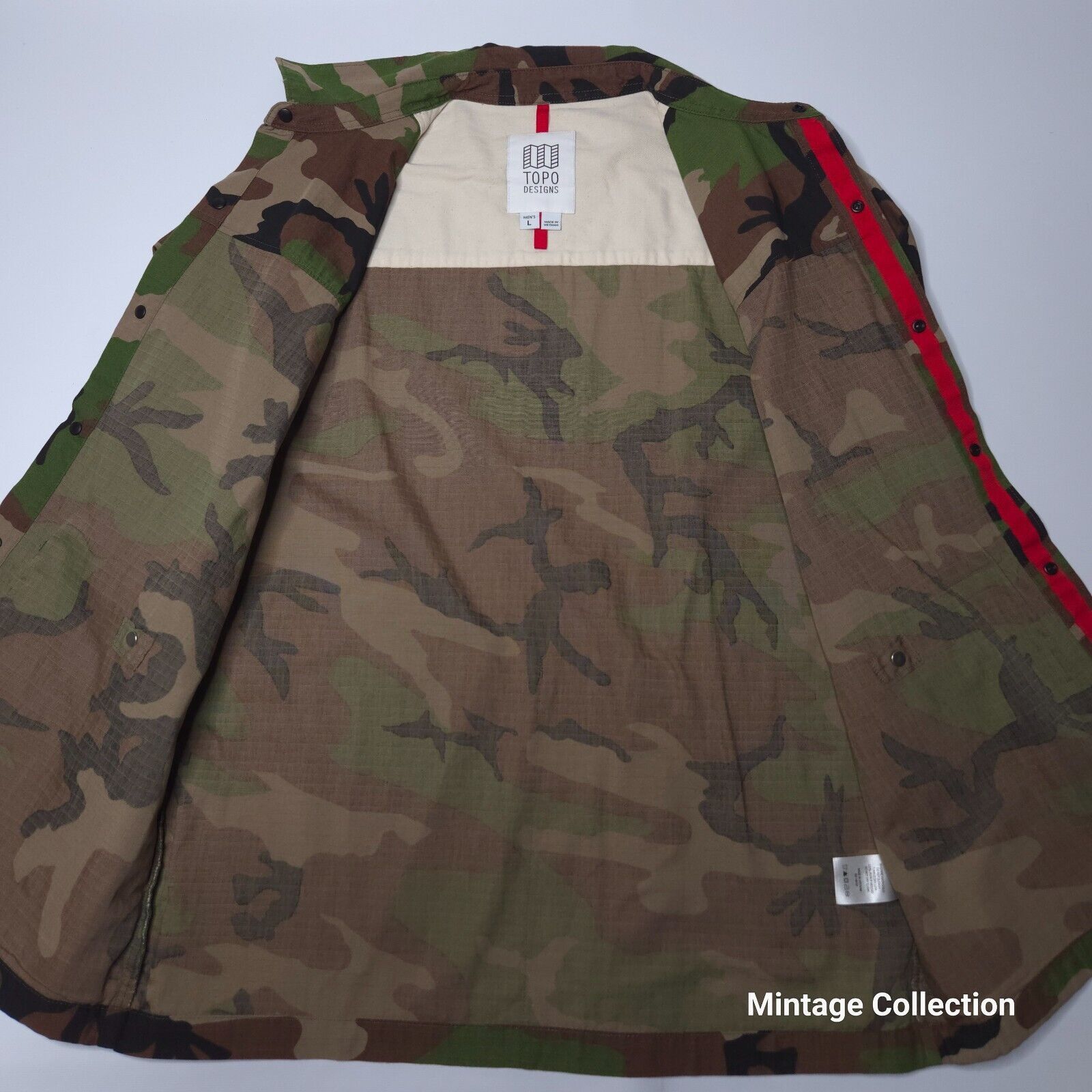 Topo Designs Topo Designs Field Jacket Shirt Military Camo Snap Button L Size US L / EU 52-54 / 3 - 8 Thumbnail
