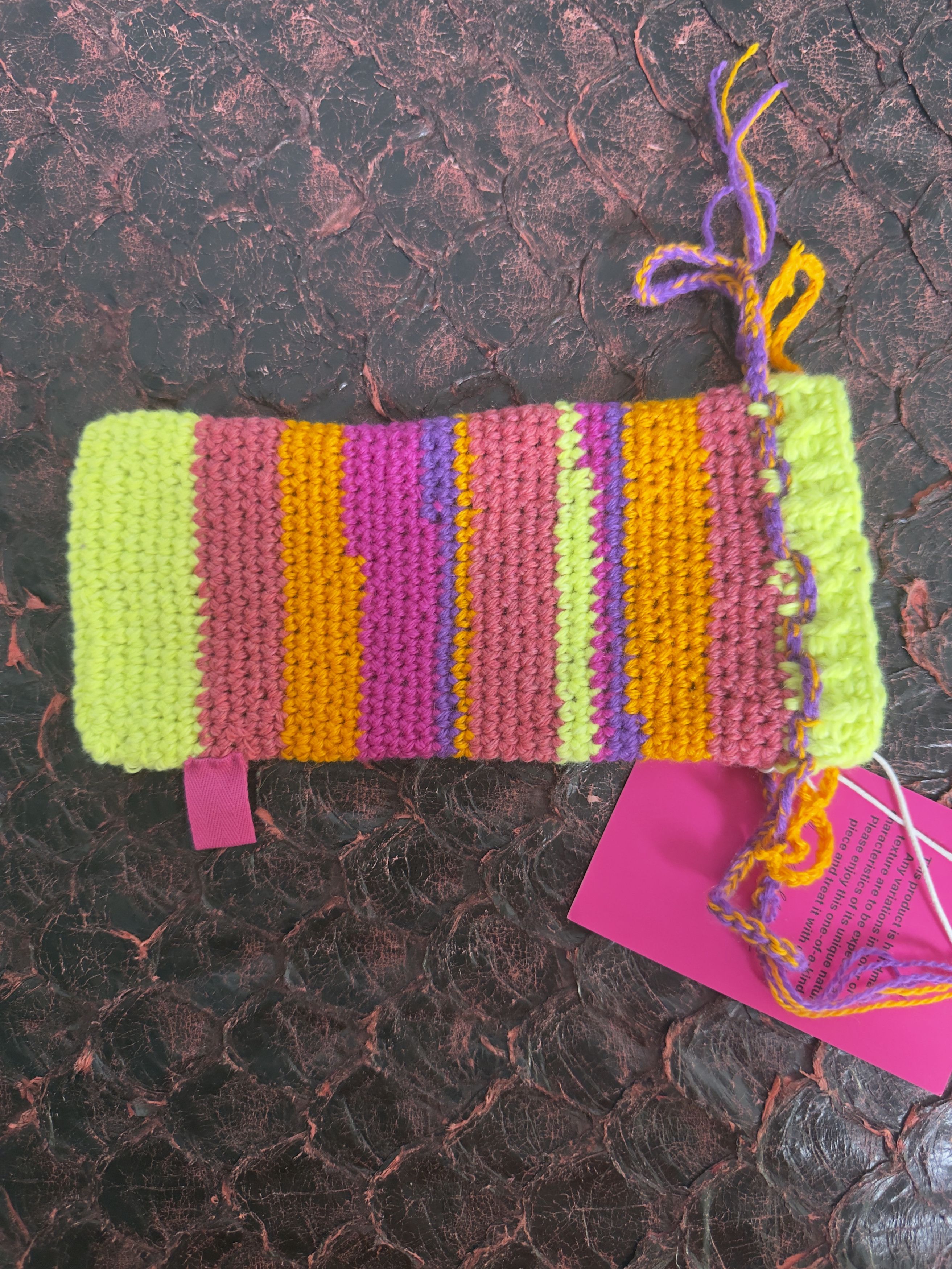 The Elder Statesman $250 The Elder Statesman Crochet Cashmere Eyeglass Pouch Size ONE SIZE - 3 Thumbnail