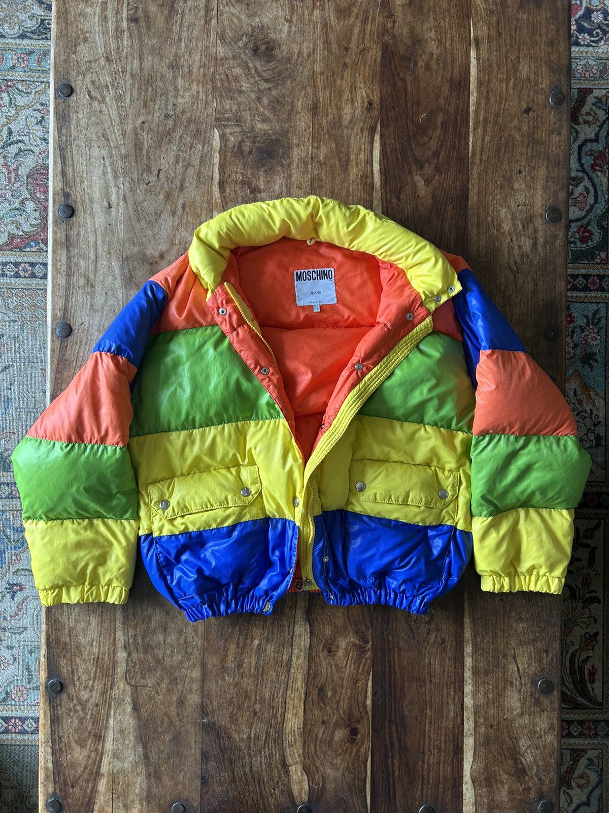 Moschino AW1996/97 Moschino Jeans Multicoloured Puffer Jacket Size M / US 6-8 / IT 42-44 - 3 Thumbnail