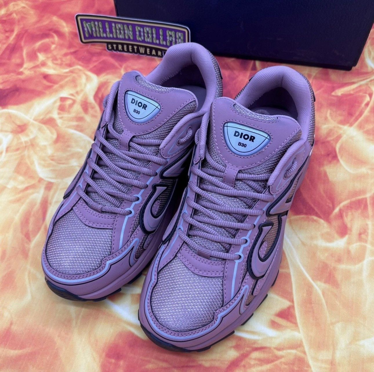 Christian Dior Monsieur × Dior B30 reflective sneaker 'burlwood' Sz- 8M/41EU Size US 8 / EU 41 - 4 Thumbnail