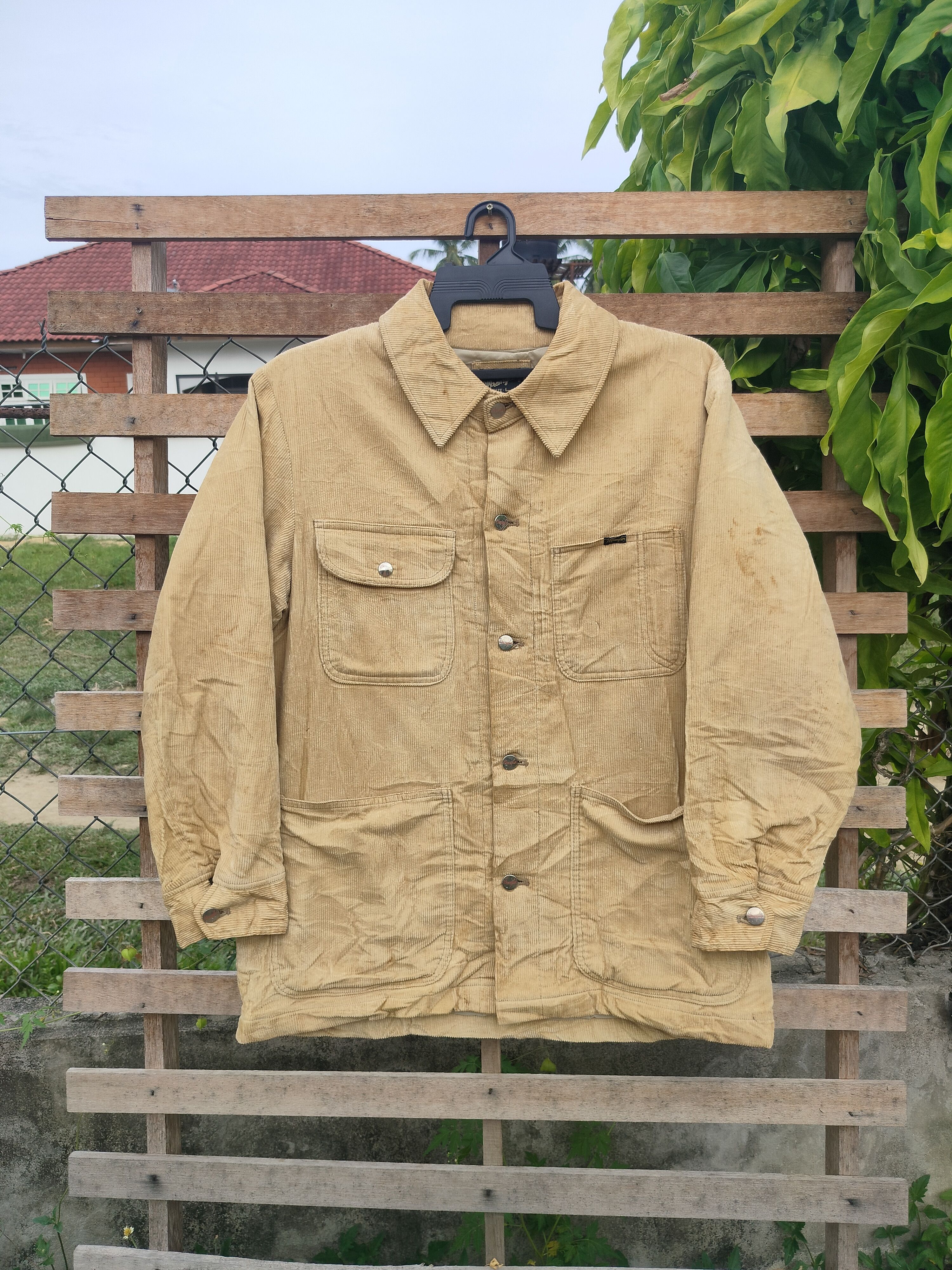 Vintage WRANGLER CONDUROY BUTTON UP JACKET Size US L / EU 52-54 / 3 - 1 Thumbnail