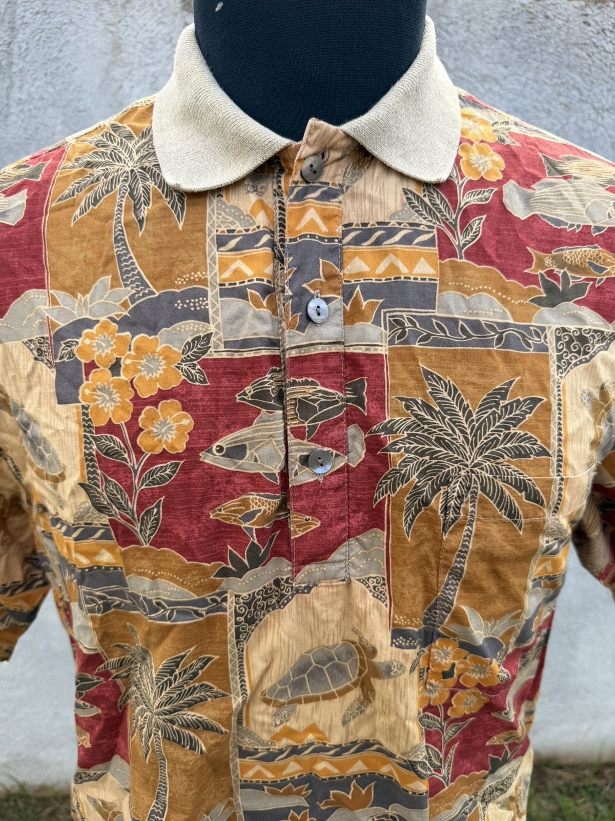 Tori Richard PreOwned Tori Richard Hawaiian Polo Multicolored Men's S Size US S / EU 44-46 / 1 - 3 Thumbnail