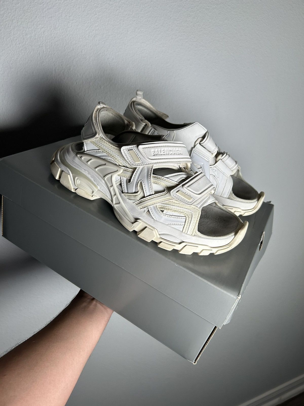 Balenciaga SS2019 Track Strap Sandals Size US 7.5 / EU 40-41 - 2 Thumbnail