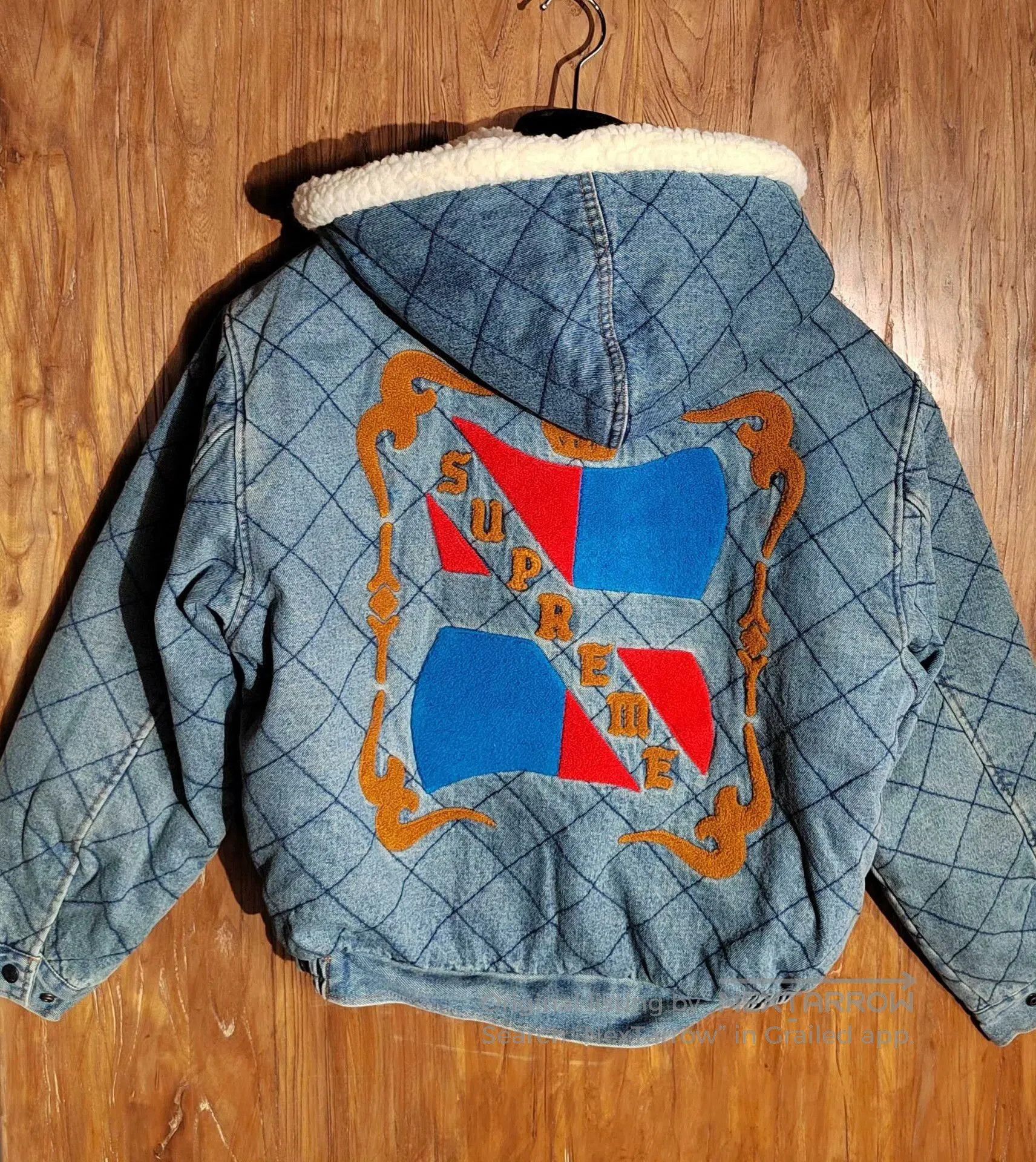 Supreme Supreme Quilted Denim Jacket with Sherpa Lining. Size US S / EU 44-46 / 1 - 2 Thumbnail