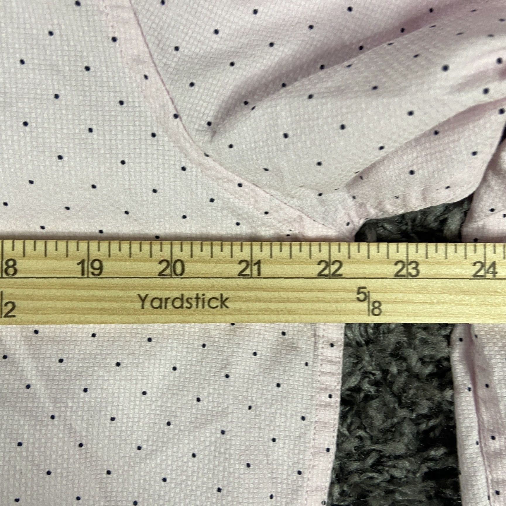Denime VINTAGE Denim & Flowers Denim Shirt Men XL Pink Polka Long Sleeve Button-Up Flower Theme Mens XL Size US XL / EU 56 / 4 - 4 Thumbnail