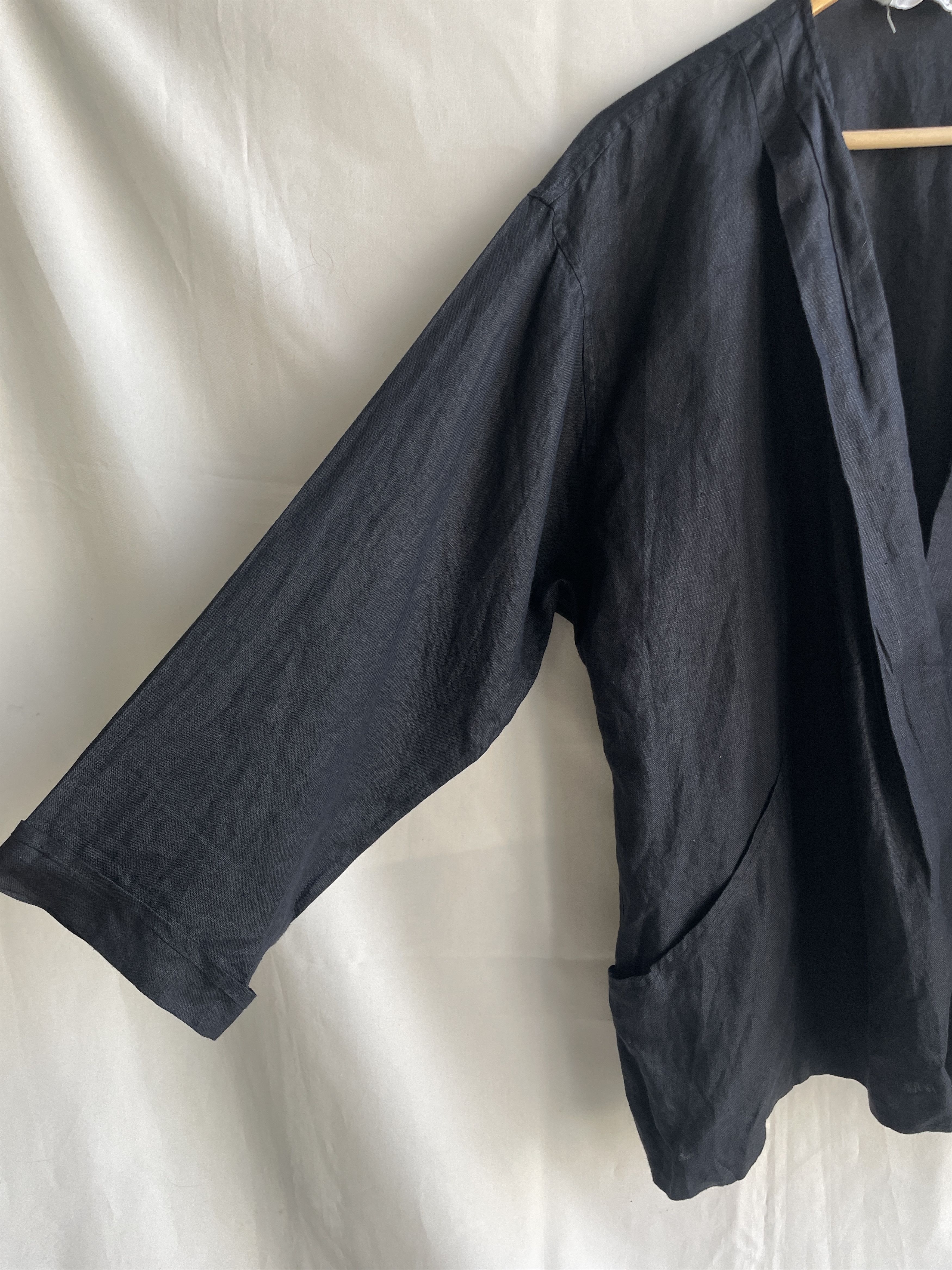 Chiara Boni Chiara Boni Linen Open Front Kimono Cardigan Size IT 42 Size M / US 6-8 / IT 42-44 - 7 Thumbnail