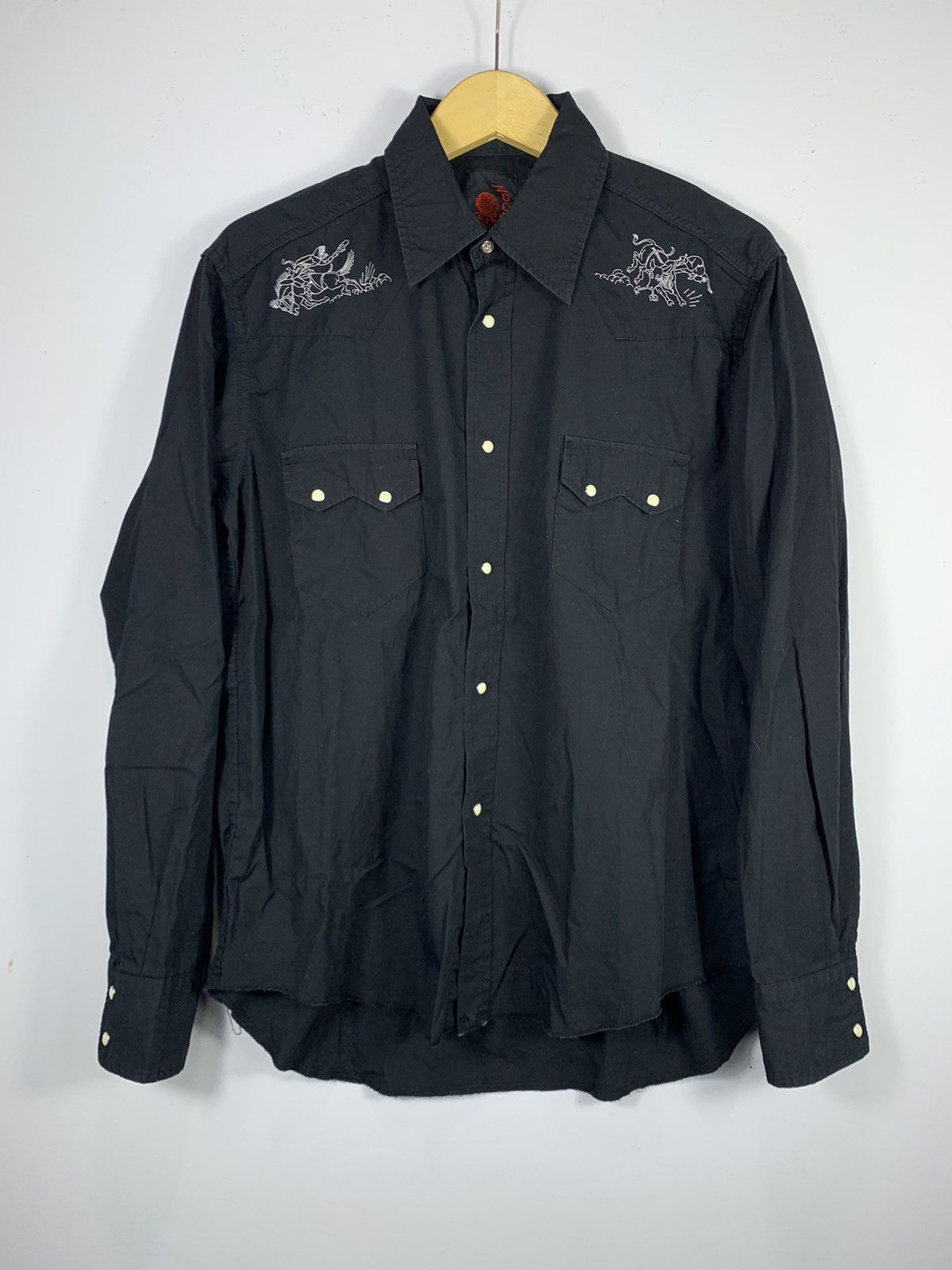 If Six Was Nine western shirt Red moon japan Yohji Yamamoto style Size US L / EU 52-54 / 3 - 3 Thumbnail