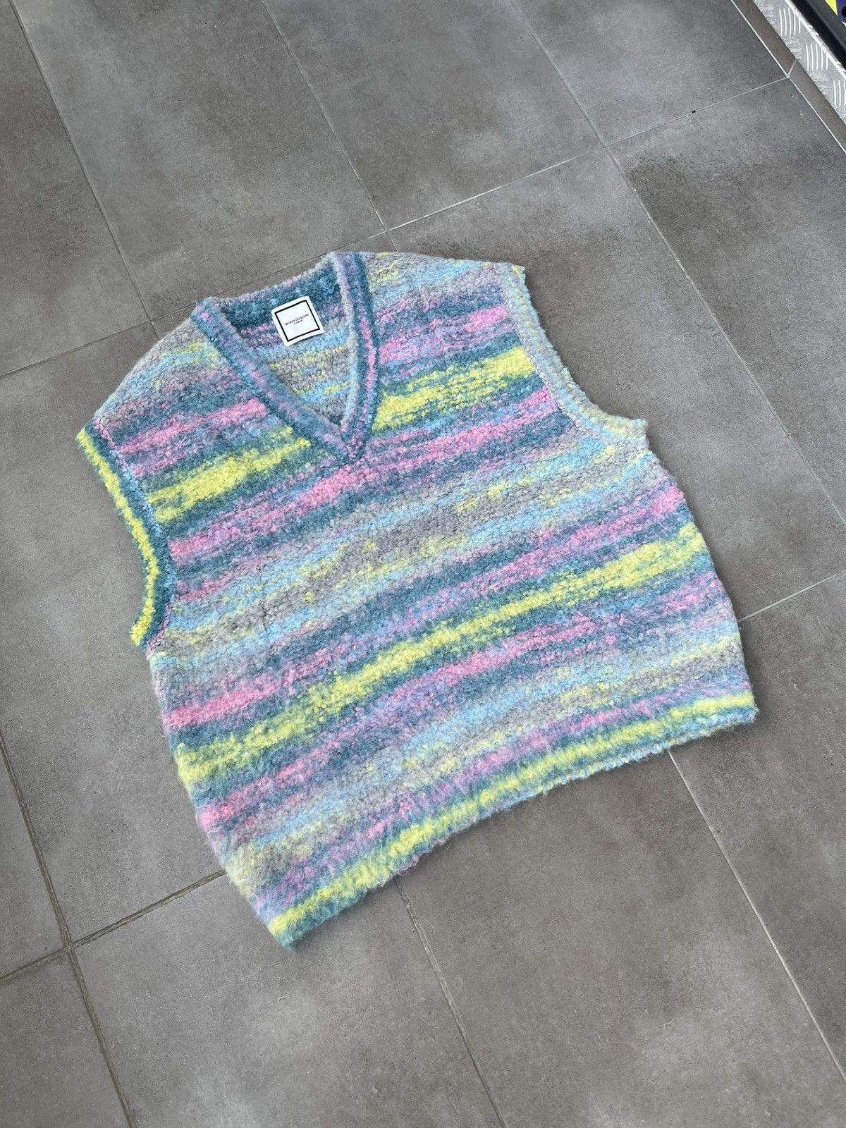 Wooyoungmi !DS! FW22 Wooyoungmi Multicolor Blue Stripped Alpaca Vest Size US M / EU 48-50 / 2 - 9 Thumbnail