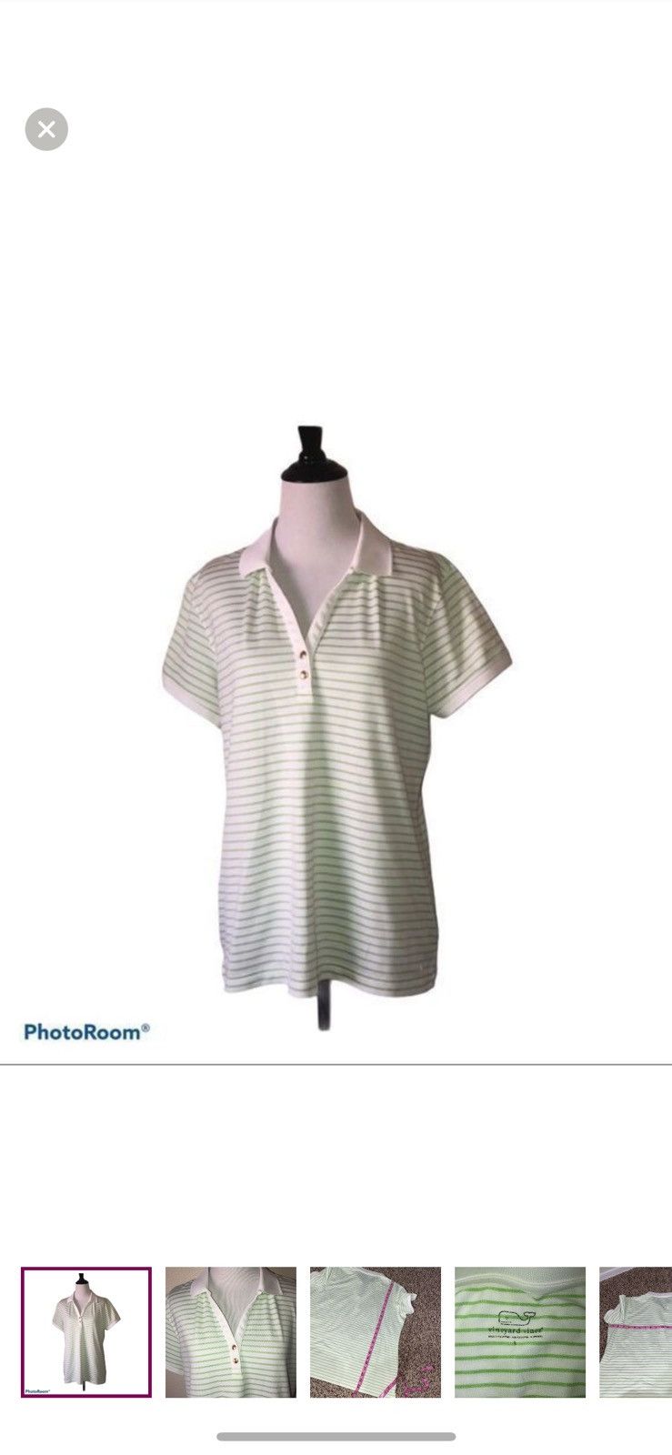 Vineyard Vines Vineyard vines large striped polo shirt Size L / US 10 / IT 46 - 1 Thumbnail