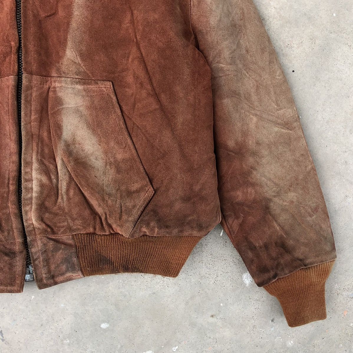 Vintage SCHOTT NYC Suede Leather Lined Sherpa Hoodie Jacket🇺🇸