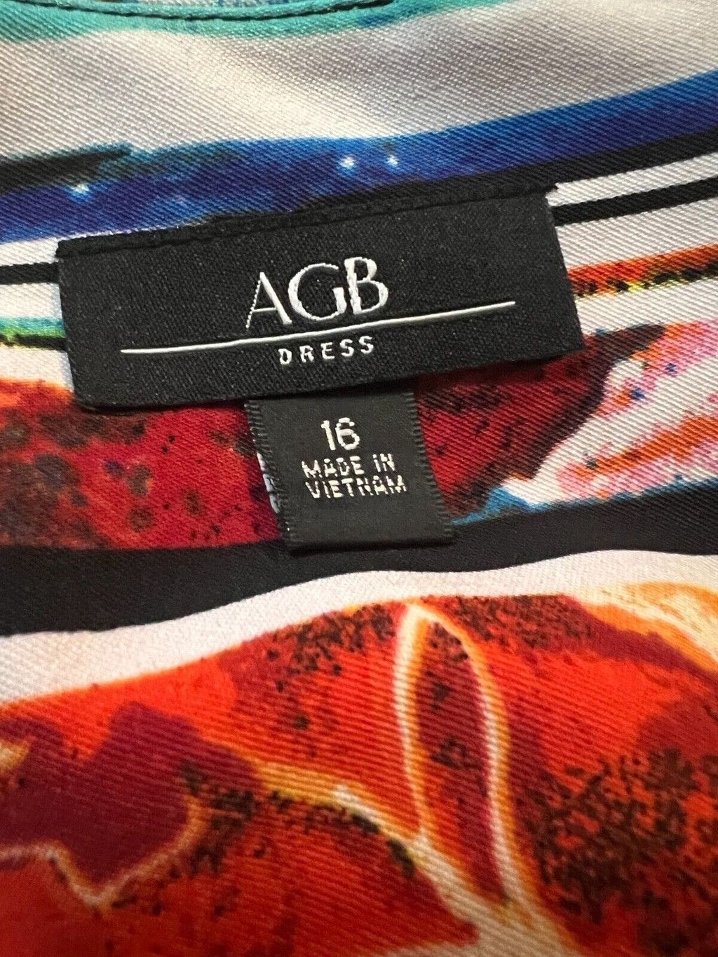 Other AGB Dress Women's Sleeveless Casual Size 6 Size XXL / US 16-18 / IT 52-54 - 4 Thumbnail