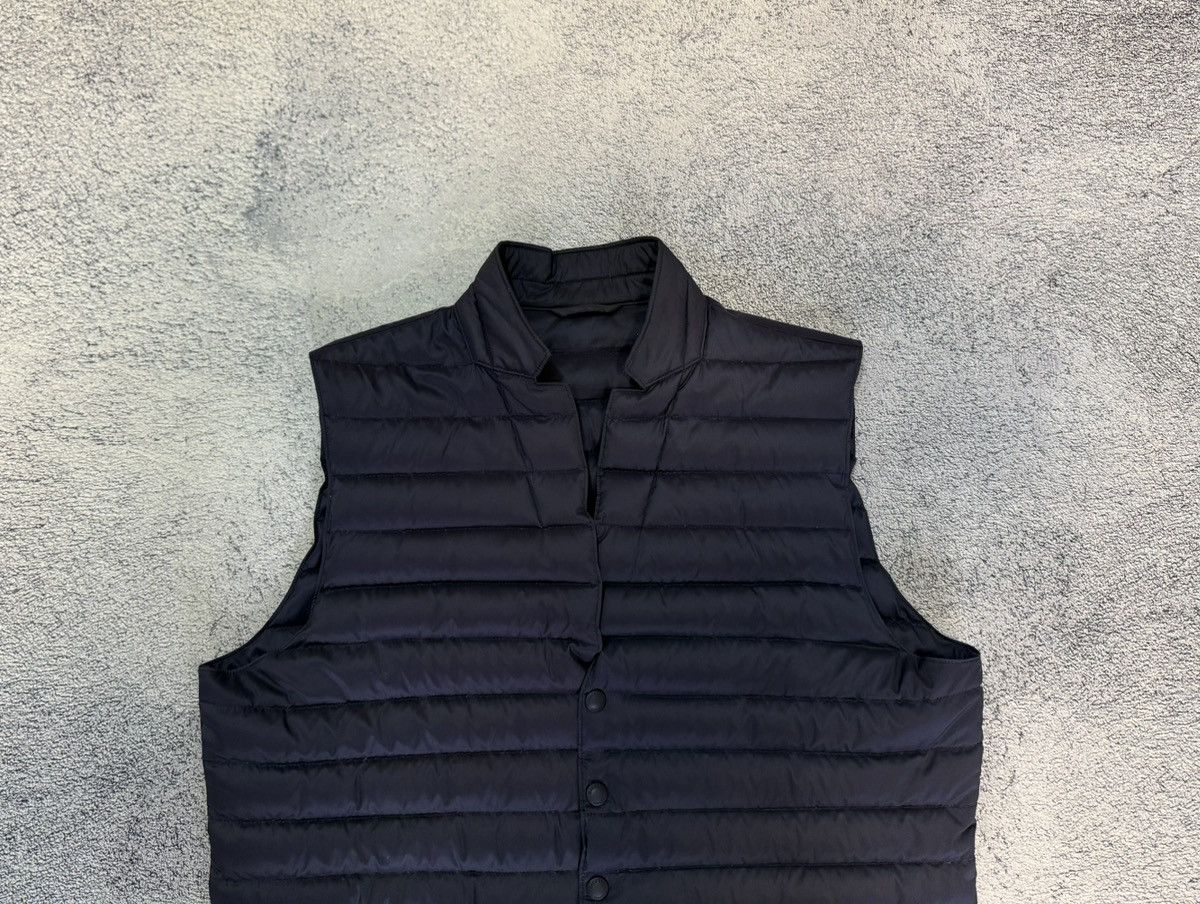 Hackett London Men Down Puffer Vest Navy L Down Waistcoat