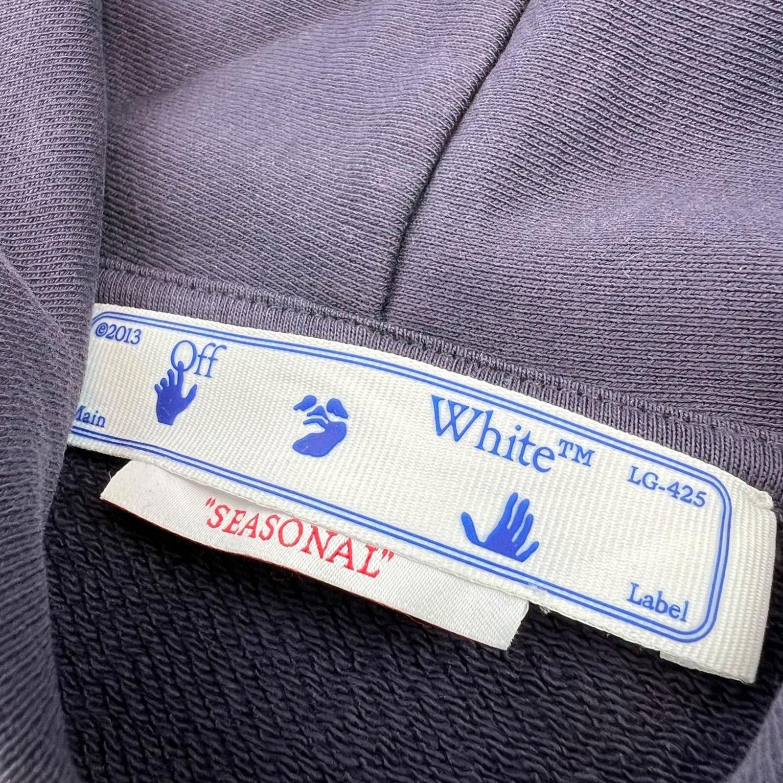 Off-White Off-White Brushed Arrows Purple Hoodie Size US M / EU 48-50 / 2 - 5 Thumbnail