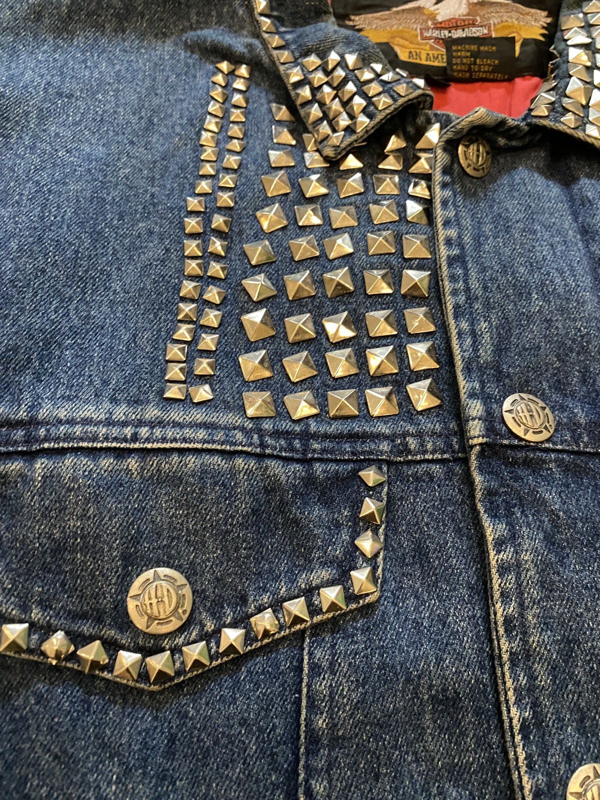 Harley Davidson Vintage Harley Davidson Denim Jacket Size US M / EU 48-50 / 2 - 5 Thumbnail