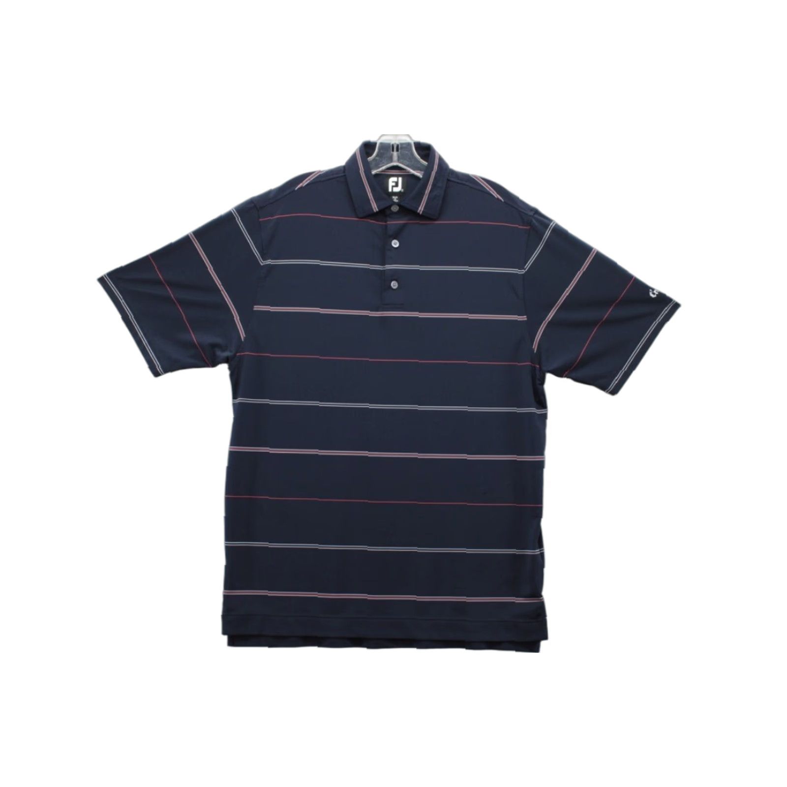 Vintage FJ Foot Joy Golf Polo Shirt Men’s Medium Dark Navy Crown Colony Stripes Shirt Polo Golf Striped City Preppy Logo Belt? Size US M / EU 48-50 / 2 - 1 Thumbnail
