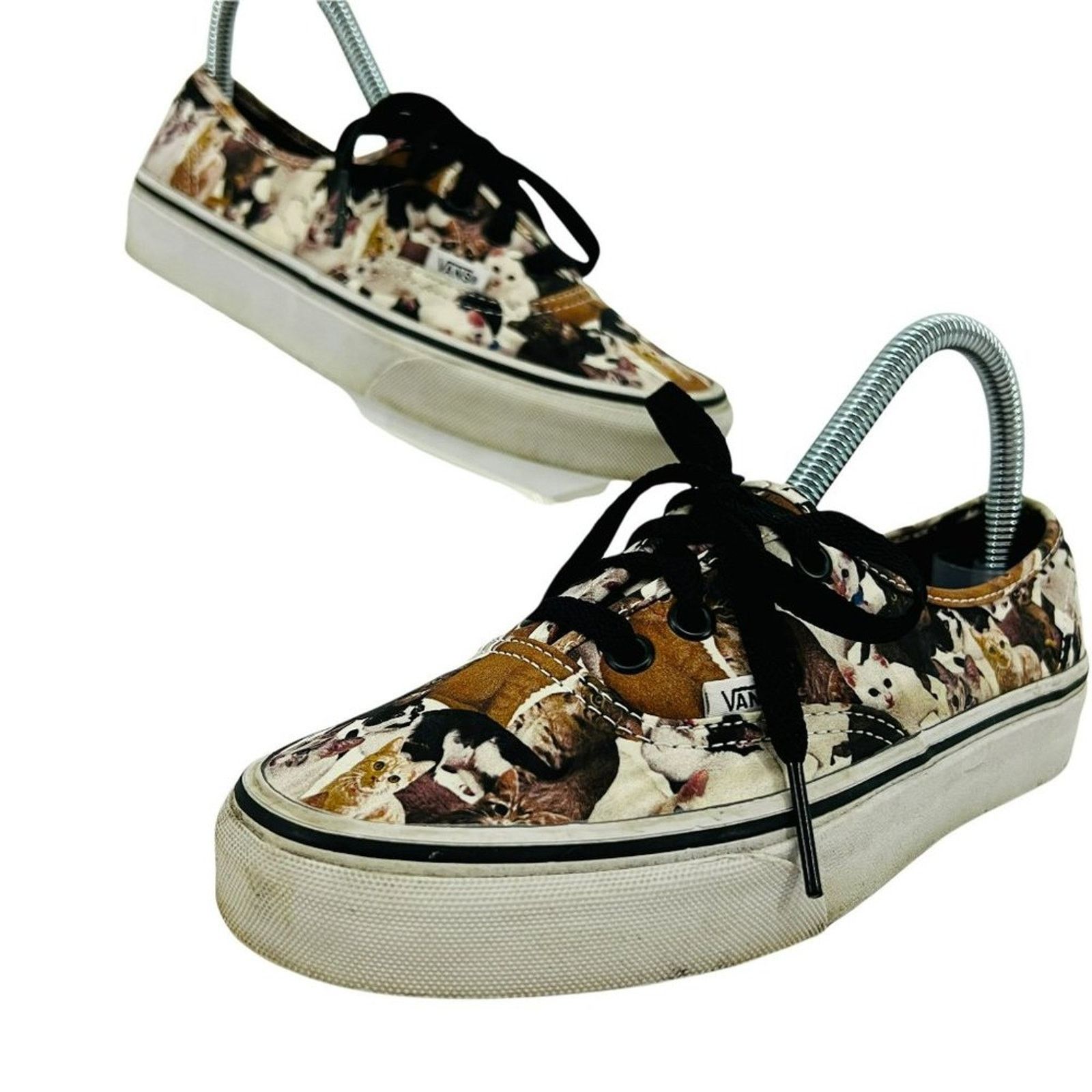 Vans Vans ASPCA Cat Printed Canvas Mens 4.5 Womens 6 Low Top Size US 6 / IT 36 - 1 Thumbnail