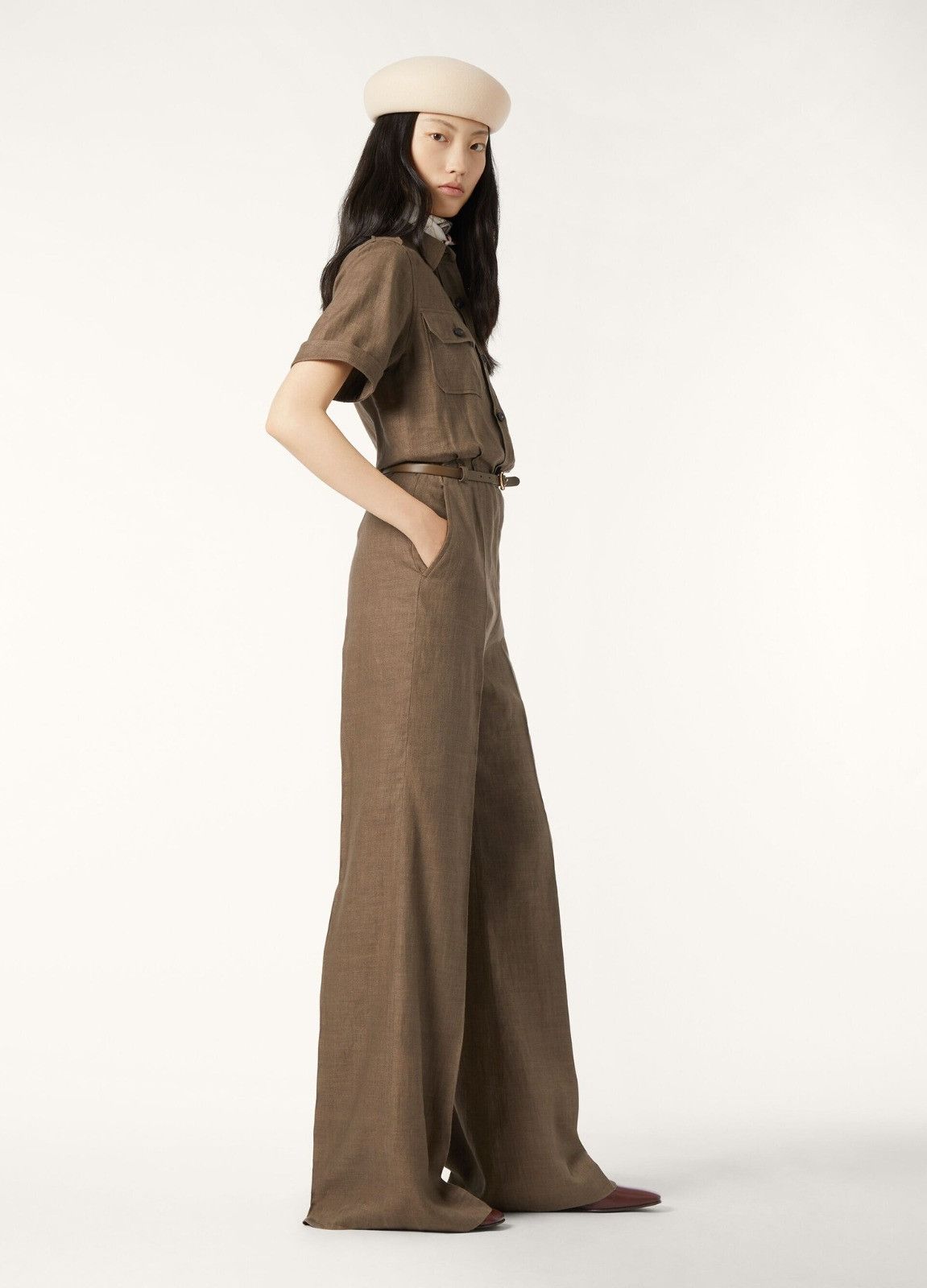 Loro Piana o1srvl11e0526 FAP0212 Galdwin Jumpsuit in Brown Size 26" / US 2 / IT 38 - 5 Thumbnail