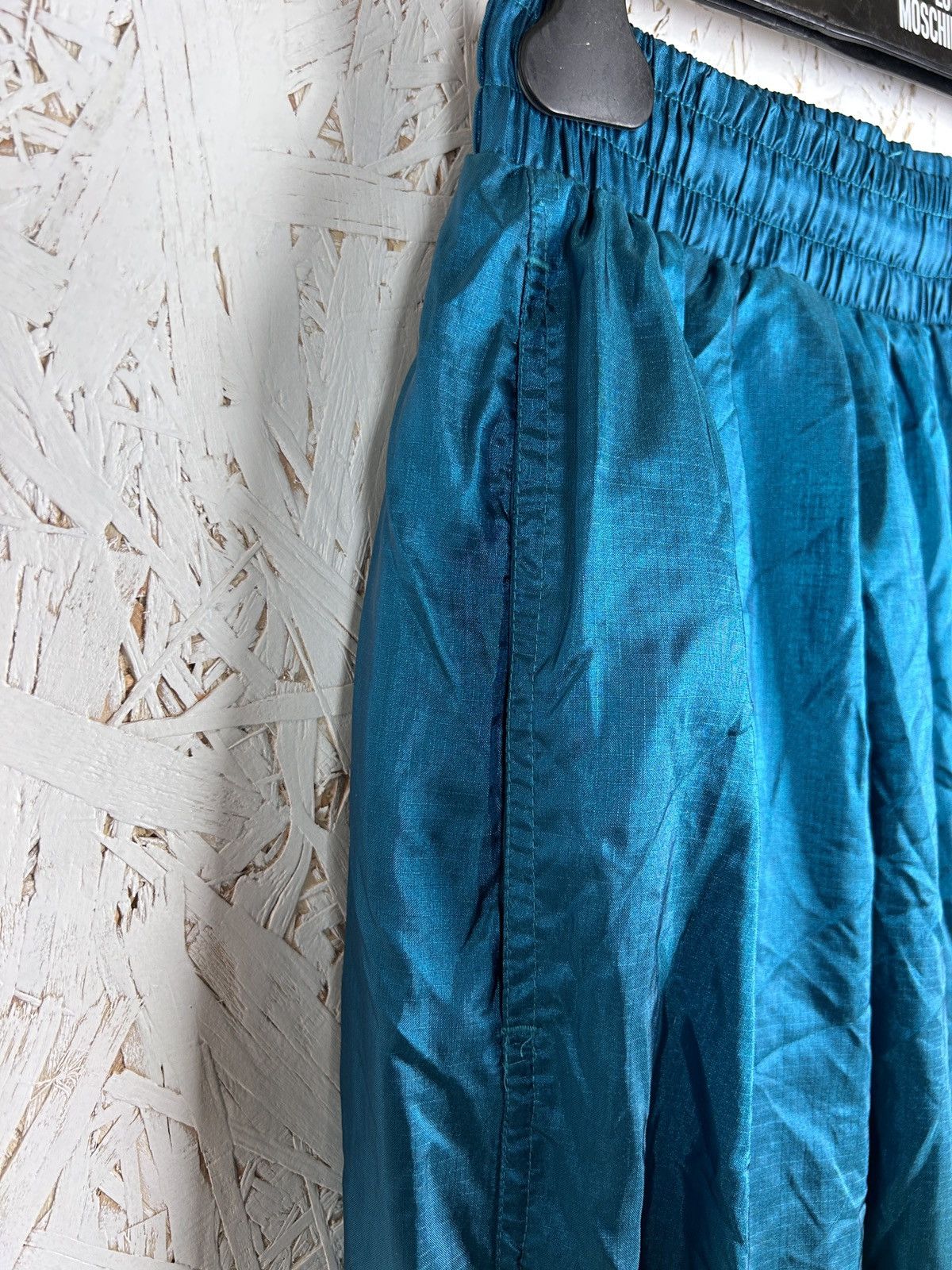 Nike 80s Vintage Nike Shiny Nylon Tracksuit Pants In Blue Size US 34 / EU 50 - 3 Thumbnail