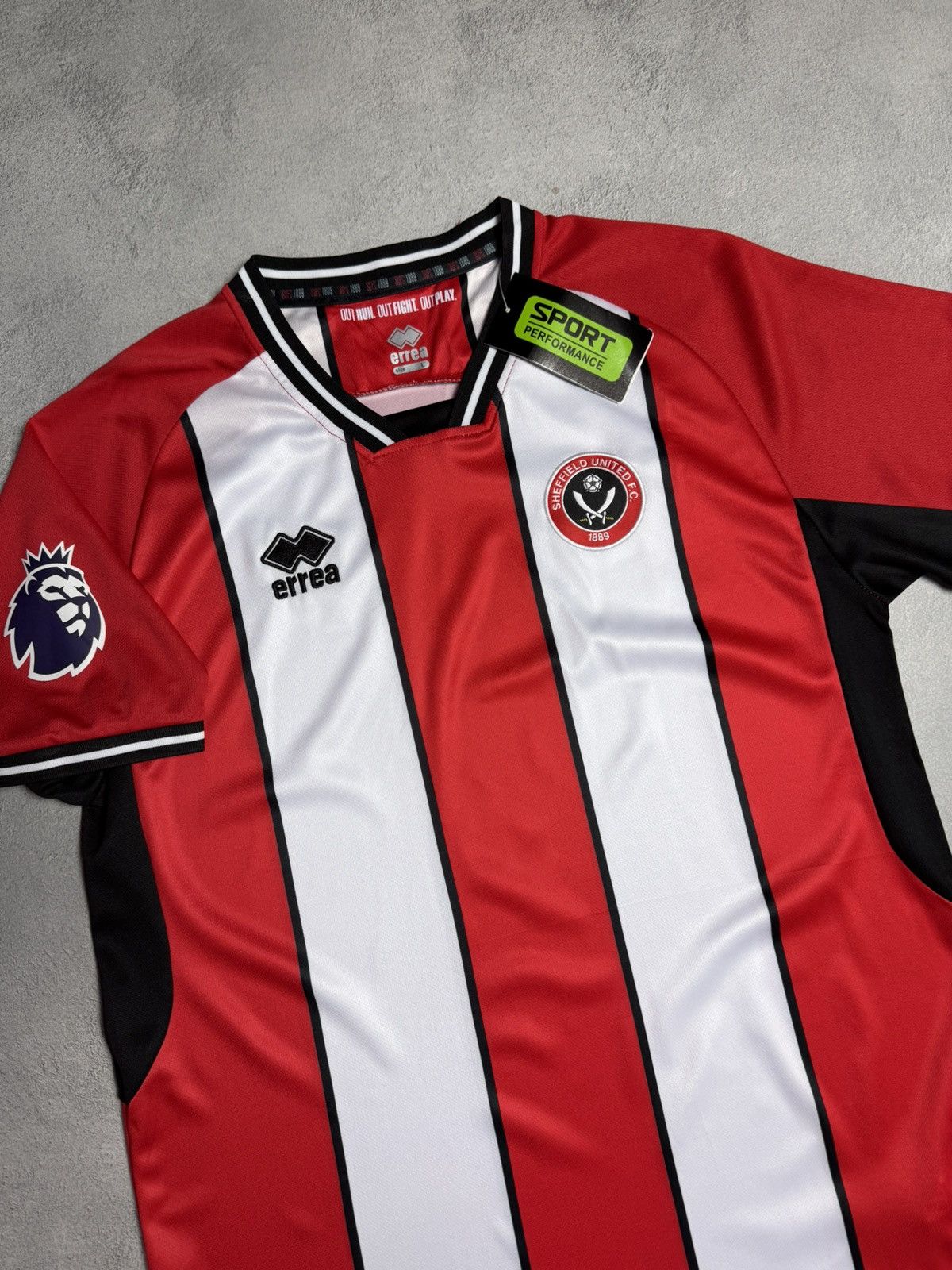 Errea Sheffield United 2023 2024 Home Shirt Soccer Jersey Errea Size US L / EU 52-54 / 3 - 3 Thumbnail