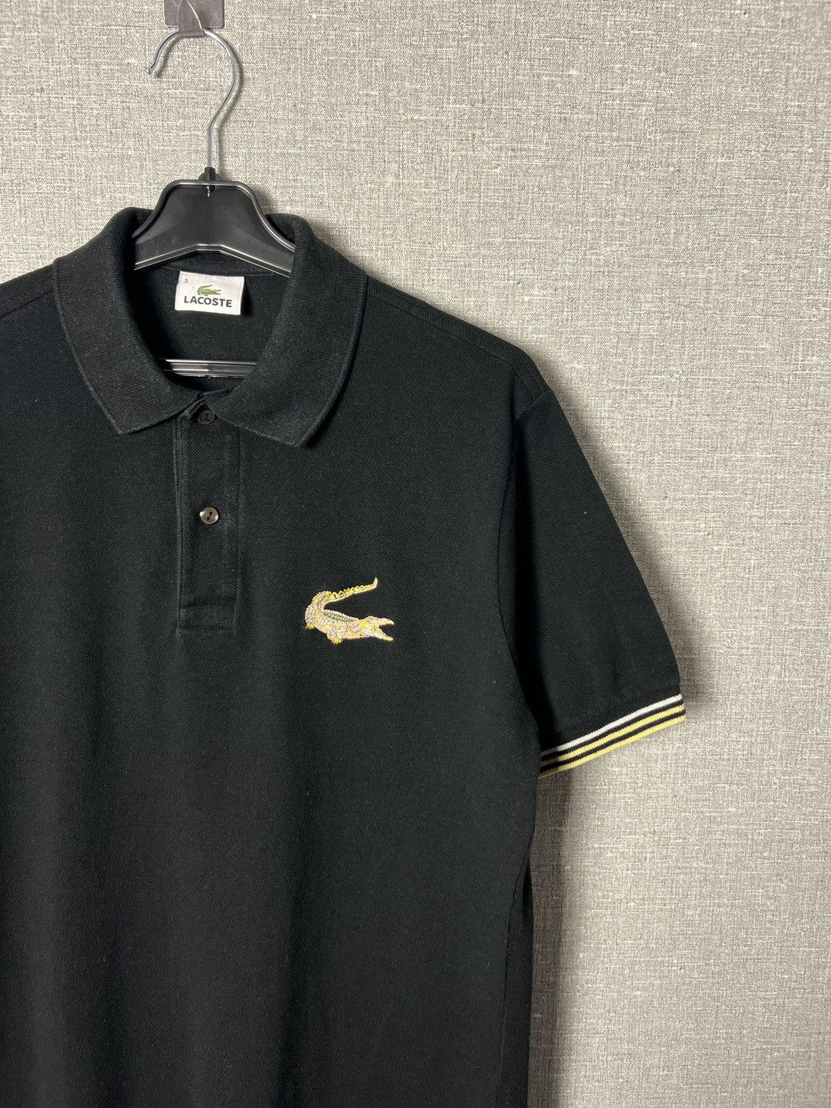 Lacoste Vintage Lacoste Large Exclusive Logo Black Polo Shirt Size US S / EU 44-46 / 1 - 4 Thumbnail
