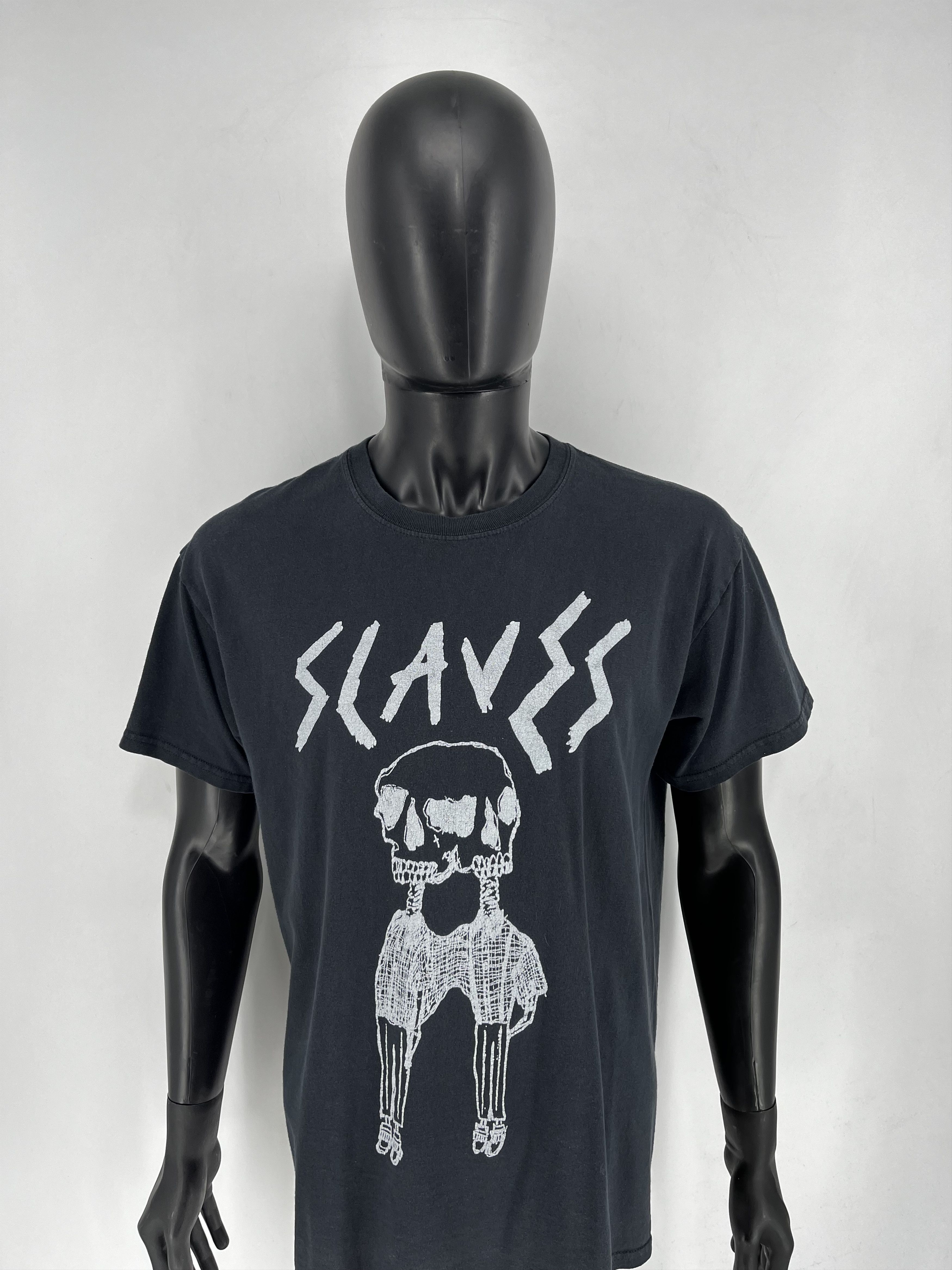 Band Tees × Vintage Vintage Slaves Rock T-shirt Skull T Shirt Streetwear Size US L / EU 52-54 / 3 - 5 Thumbnail