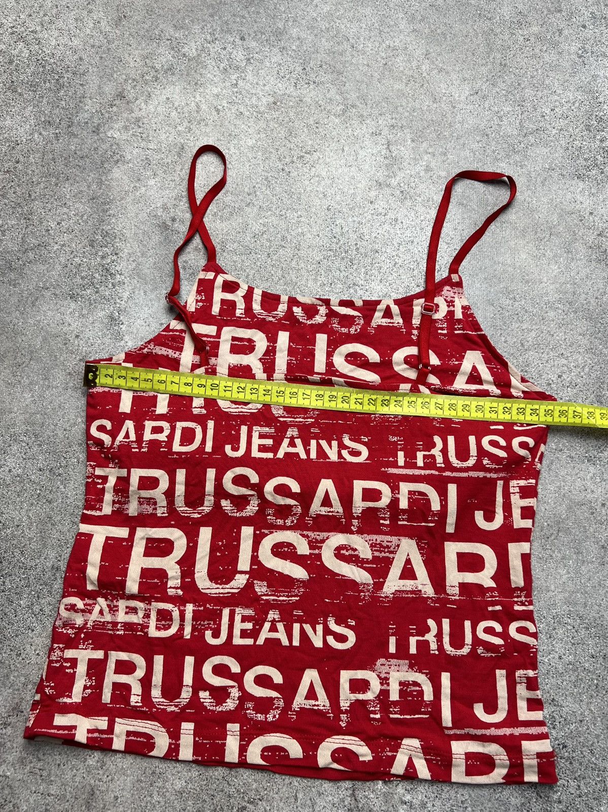 Trussardi × Vintage Trussardi vintage monogram cropped tank top Size S / US 4 / IT 40 - 6 Thumbnail