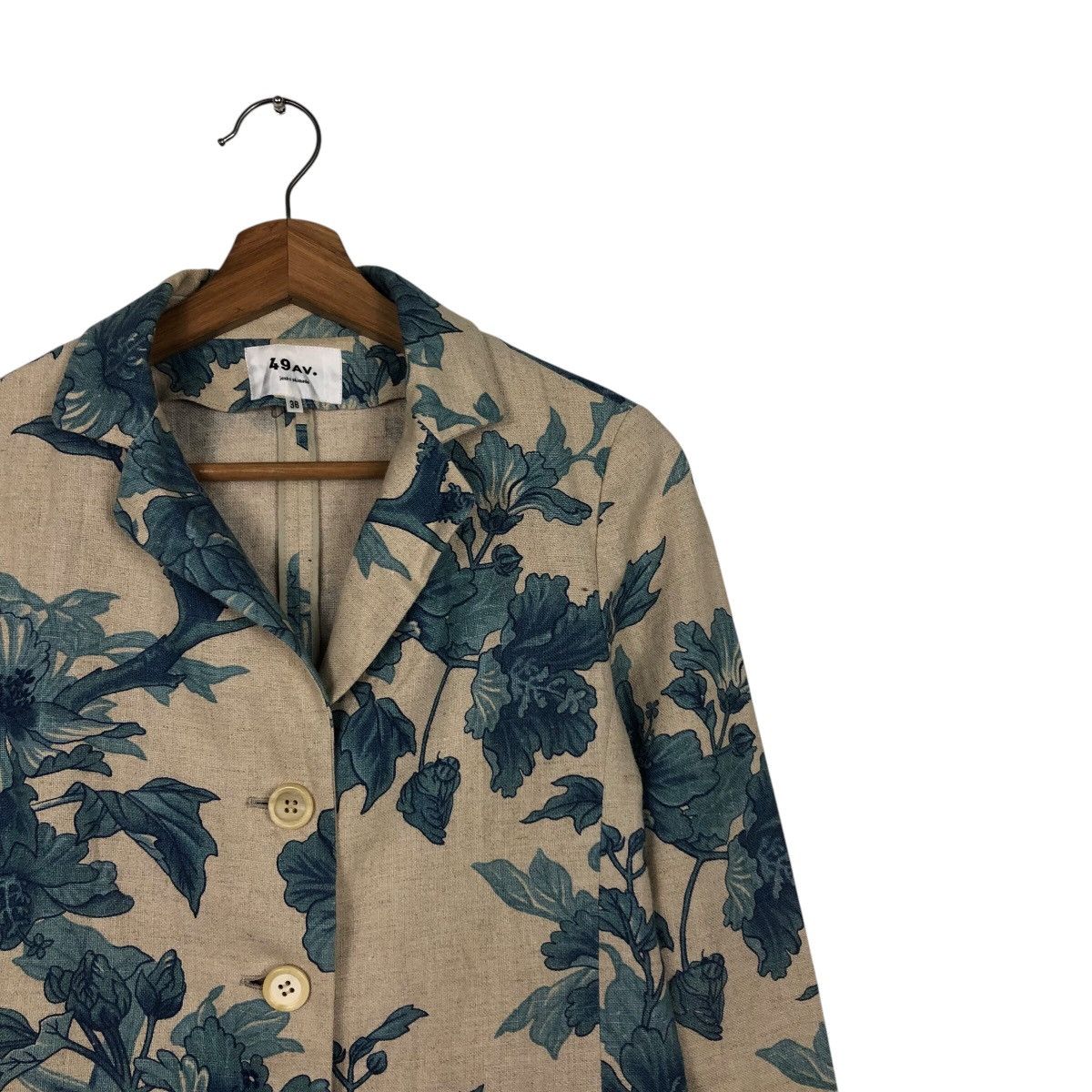 Japanese Brand × Junko Shimada 📌Cropped Biker Jacket 49 Av Junko Shimada Floral Design Size US M / EU 48-50 / 2 - 7 Thumbnail