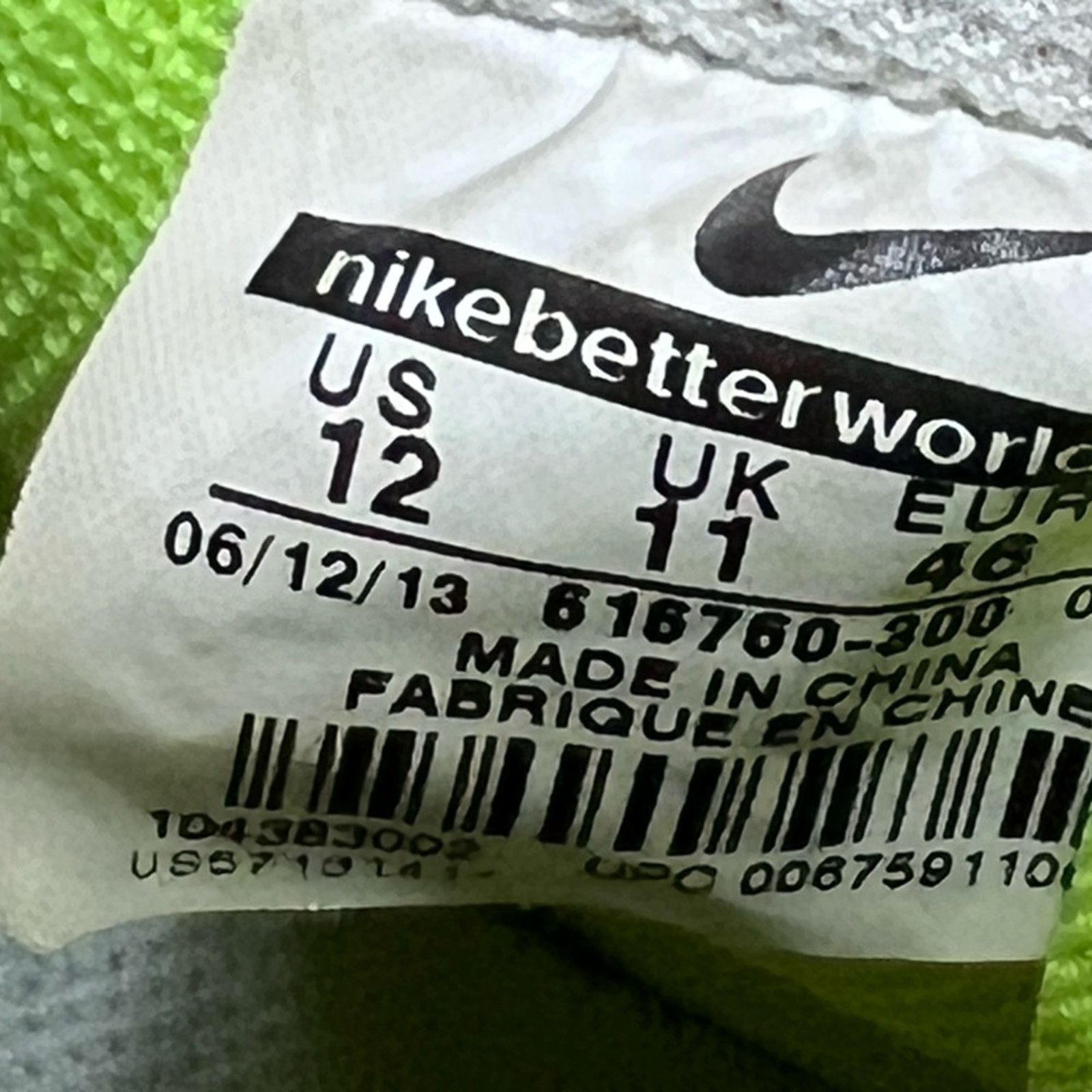 Nike Nike Air Force 1 Low The Glove Gary Payton White Green Volt Size US 12 / EU 45 - 9 Thumbnail